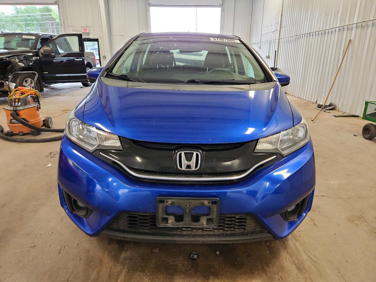 2015 Honda Fit Ex Blue vin: 3HGGK5H80FM724956