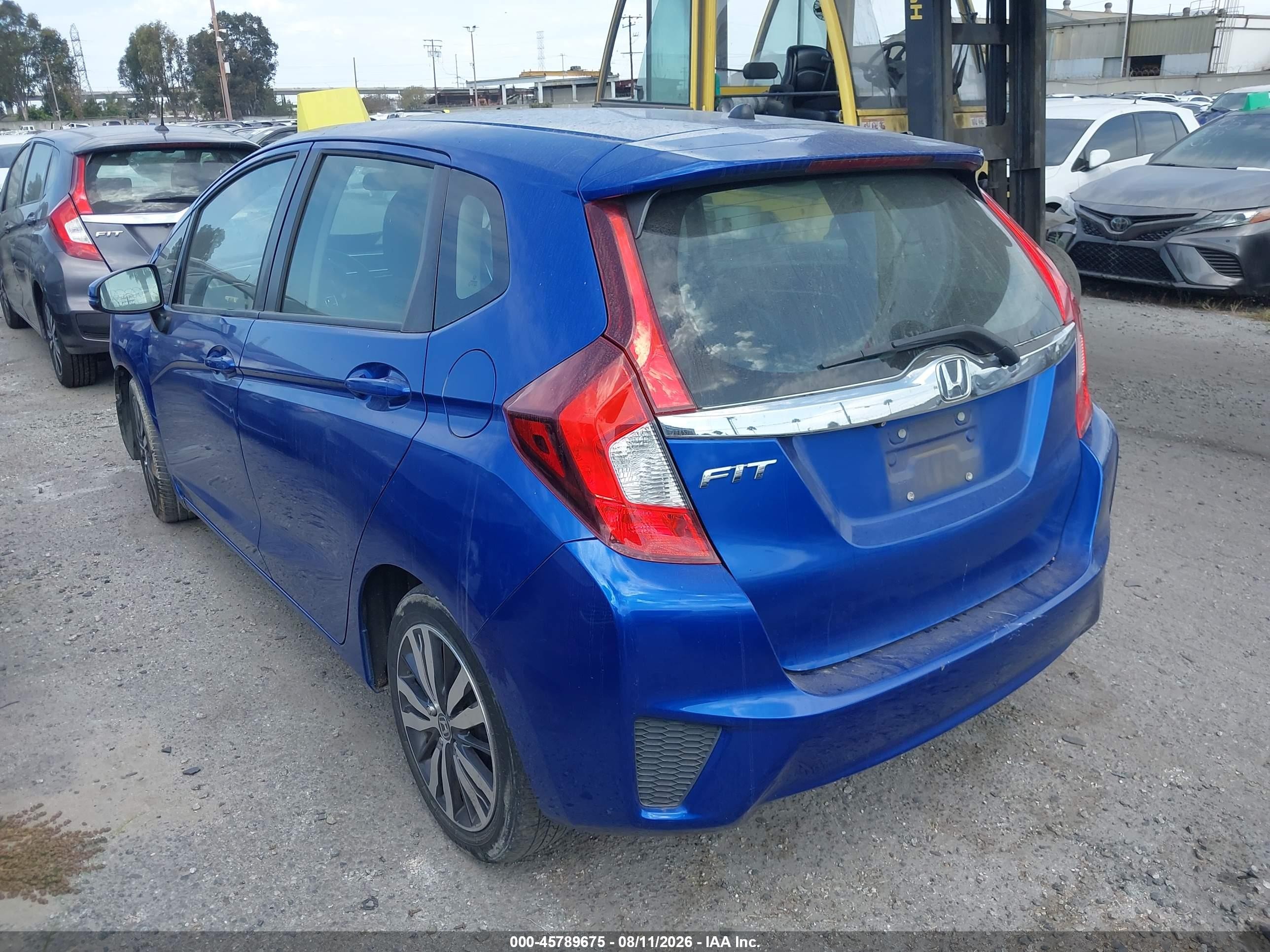 2015 Honda Fit Ex/ex-l Синий vin: 3HGGK5H80FM730143
