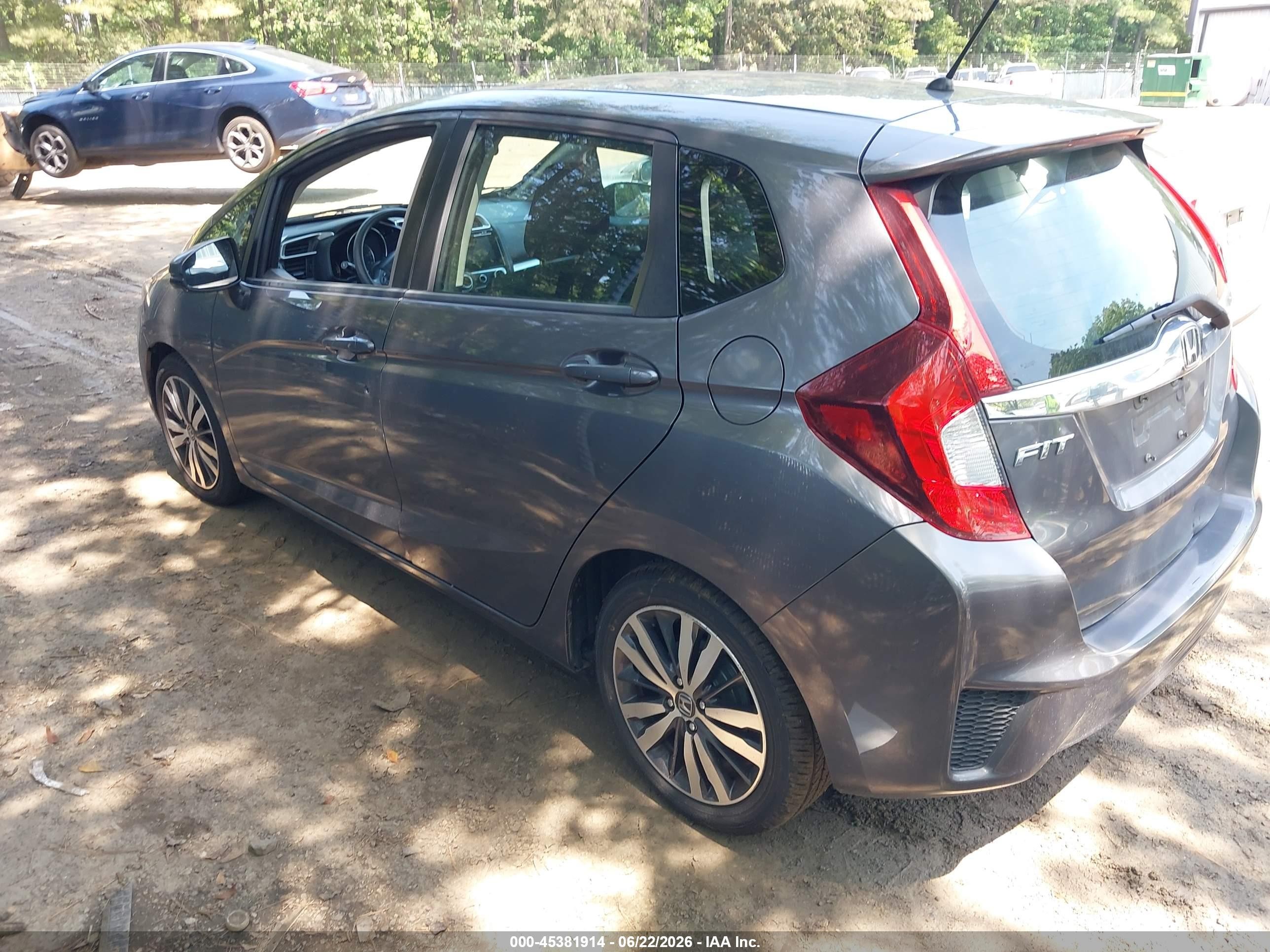 2015 Honda Fit Ex/ex-l Gray vin: 3HGGK5H80FM731650