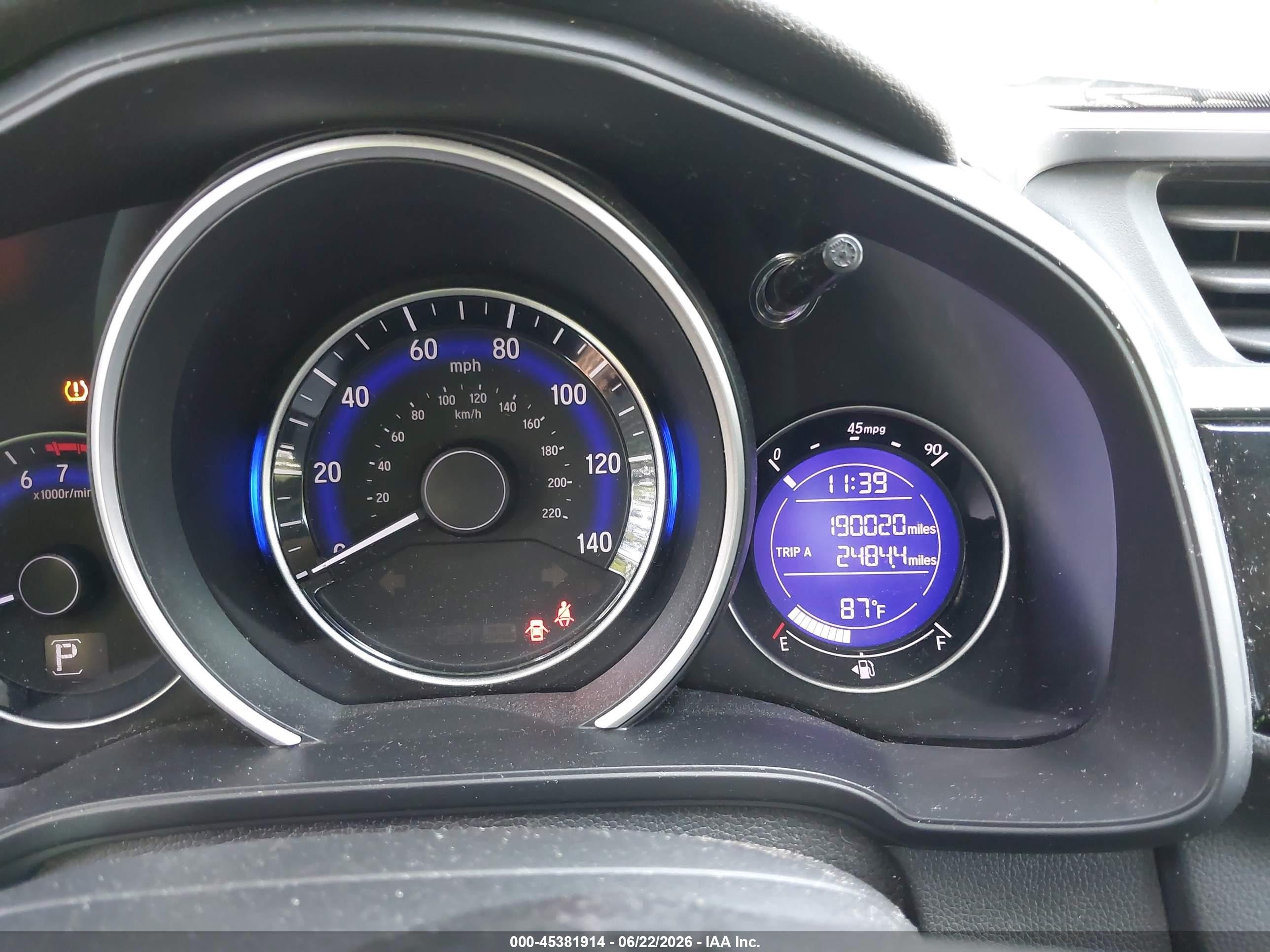 2015 Honda Fit Ex/ex-l Gray vin: 3HGGK5H80FM731650