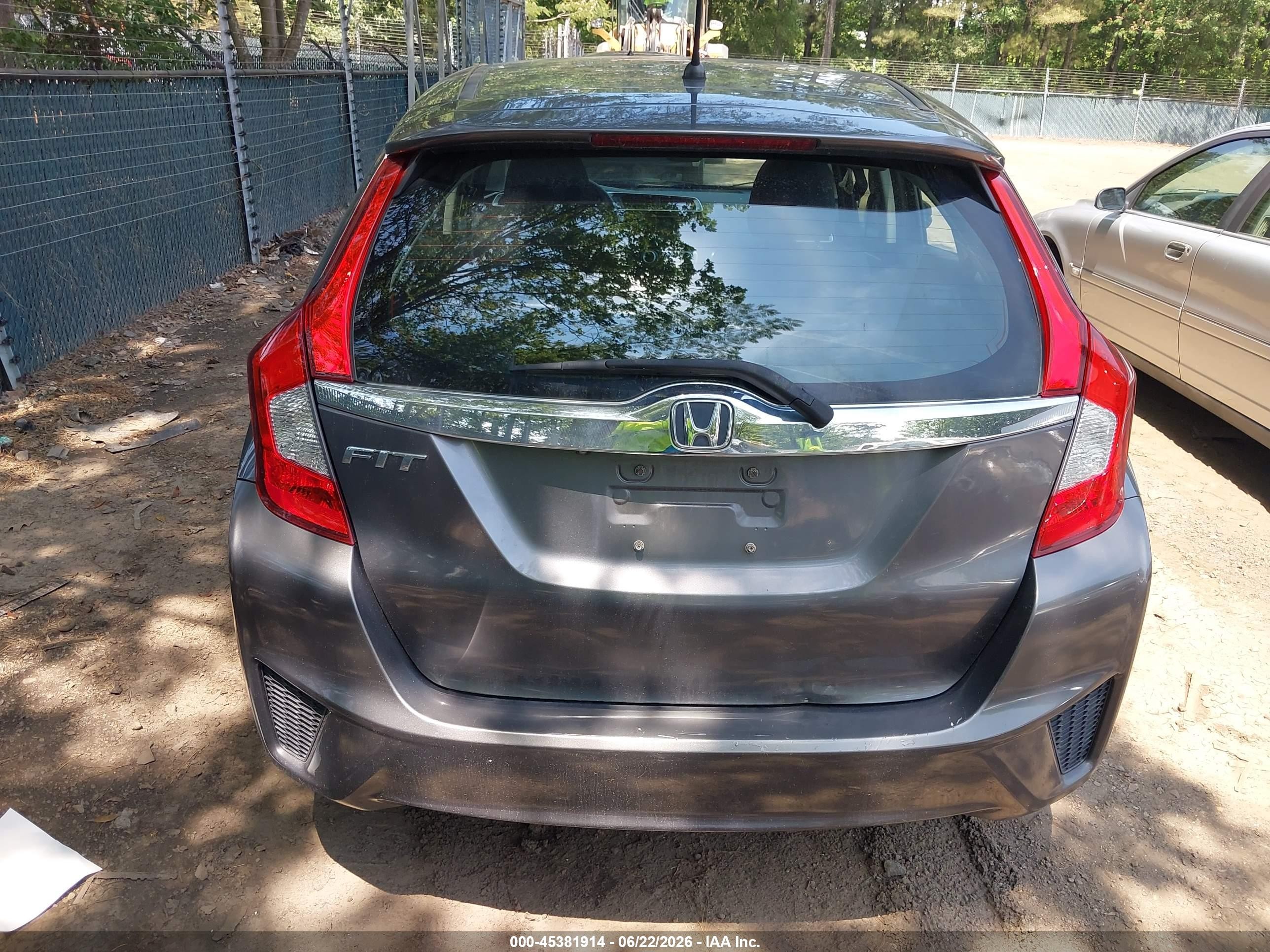 2015 Honda Fit Ex/ex-l Gray vin: 3HGGK5H80FM731650