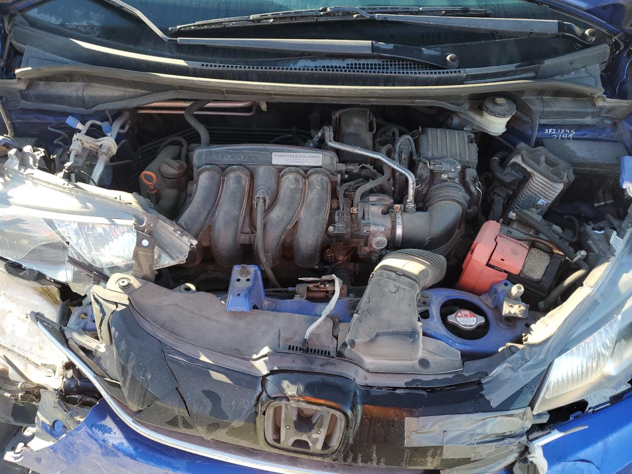 2015 Honda Fit Ex Blue vin: 3HGGK5H80FM733530