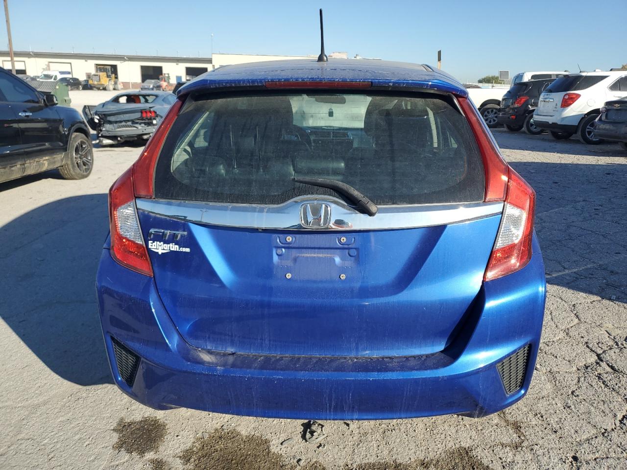 2015 Honda Fit Ex Blue vin: 3HGGK5H80FM733530