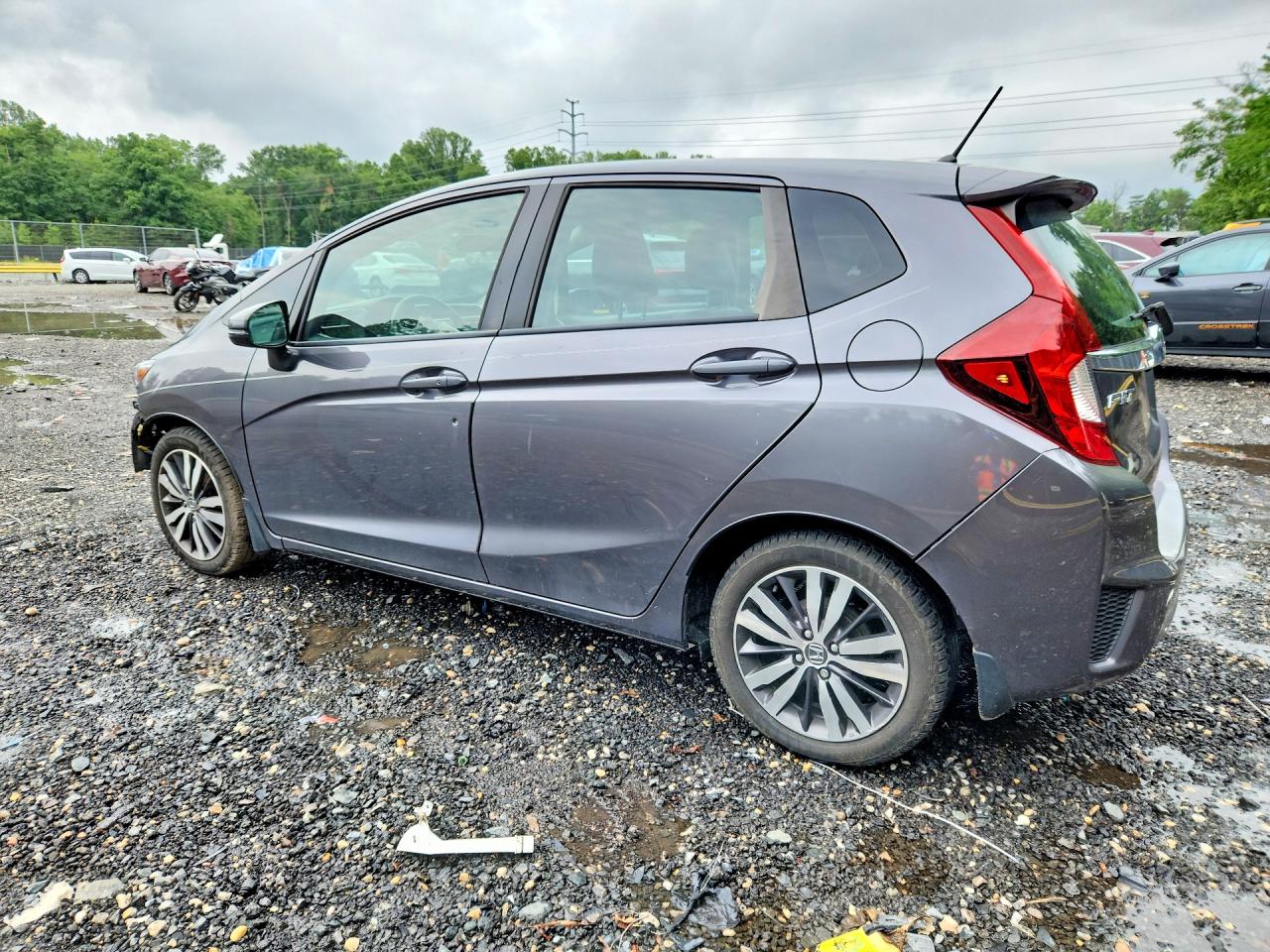 2015 Honda Fit Ex Gray vin: 3HGGK5H80FM736945