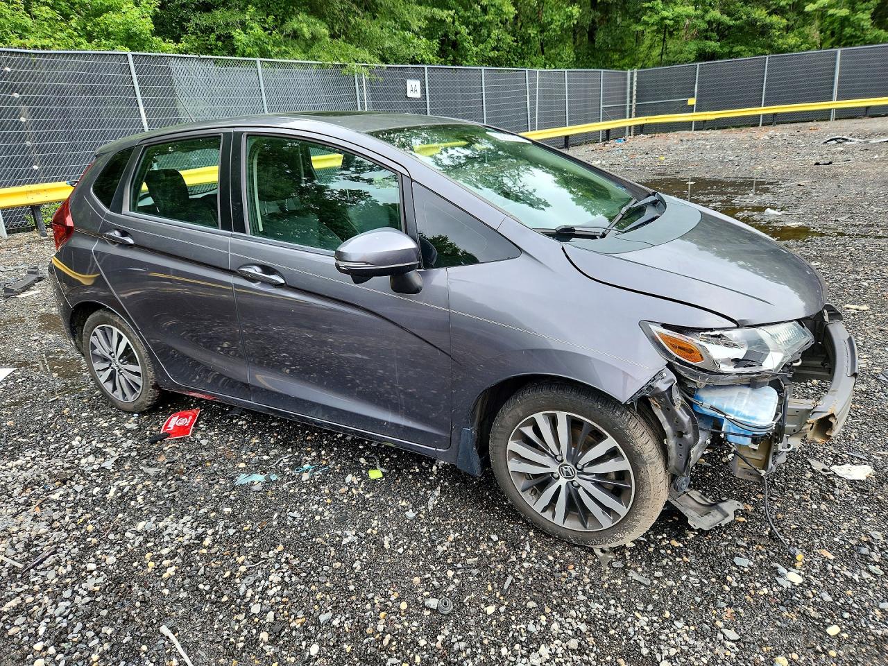 2015 Honda Fit Ex Gray vin: 3HGGK5H80FM736945