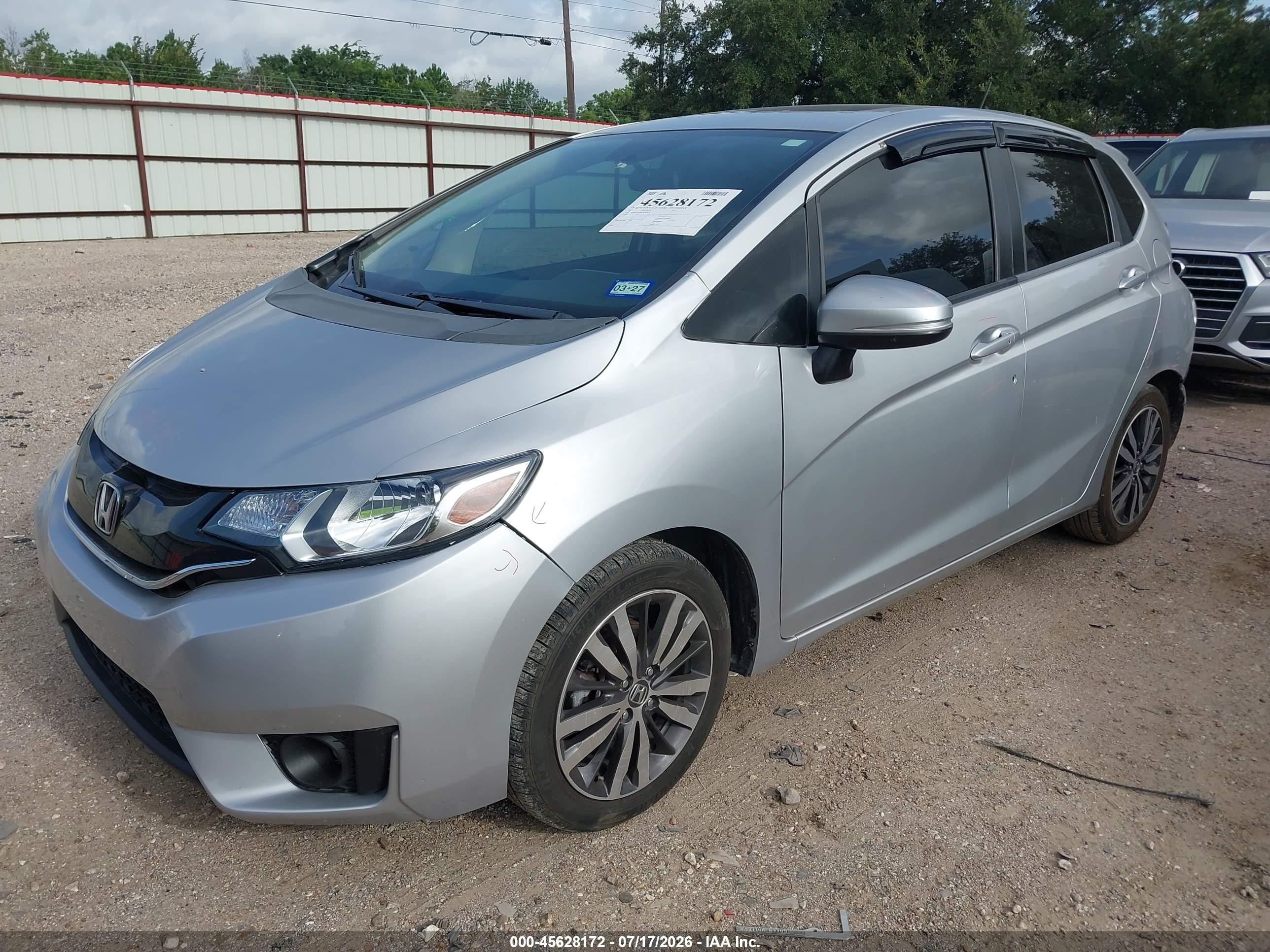 2015 Honda Fit Ex/ex-l Silver vin: 3HGGK5H80FM746035