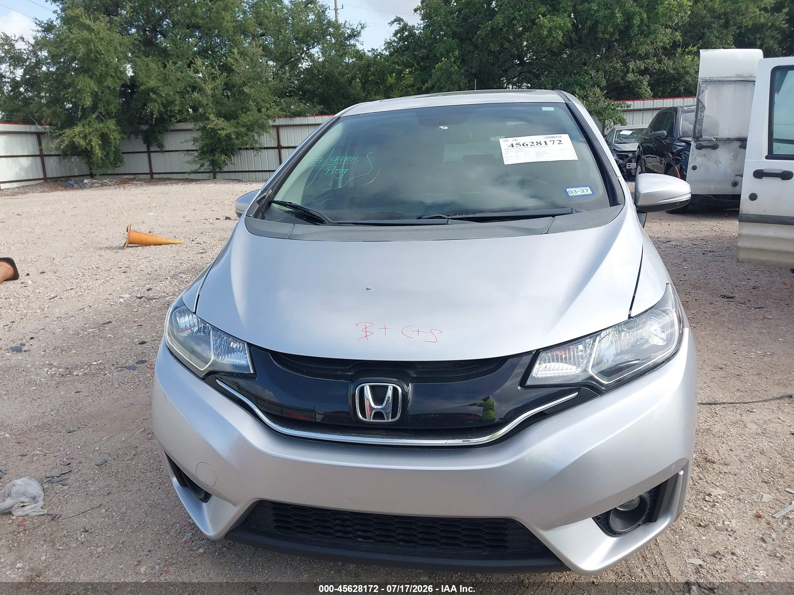 2015 Honda Fit Ex/ex-l Silver vin: 3HGGK5H80FM746035