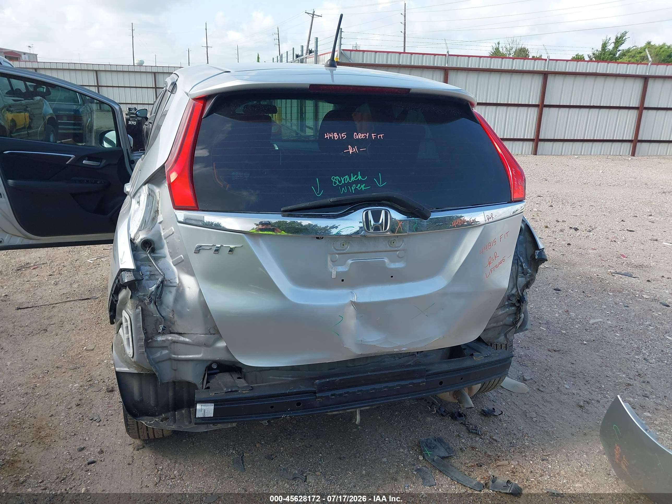 2015 Honda Fit Ex/ex-l Silver vin: 3HGGK5H80FM746035