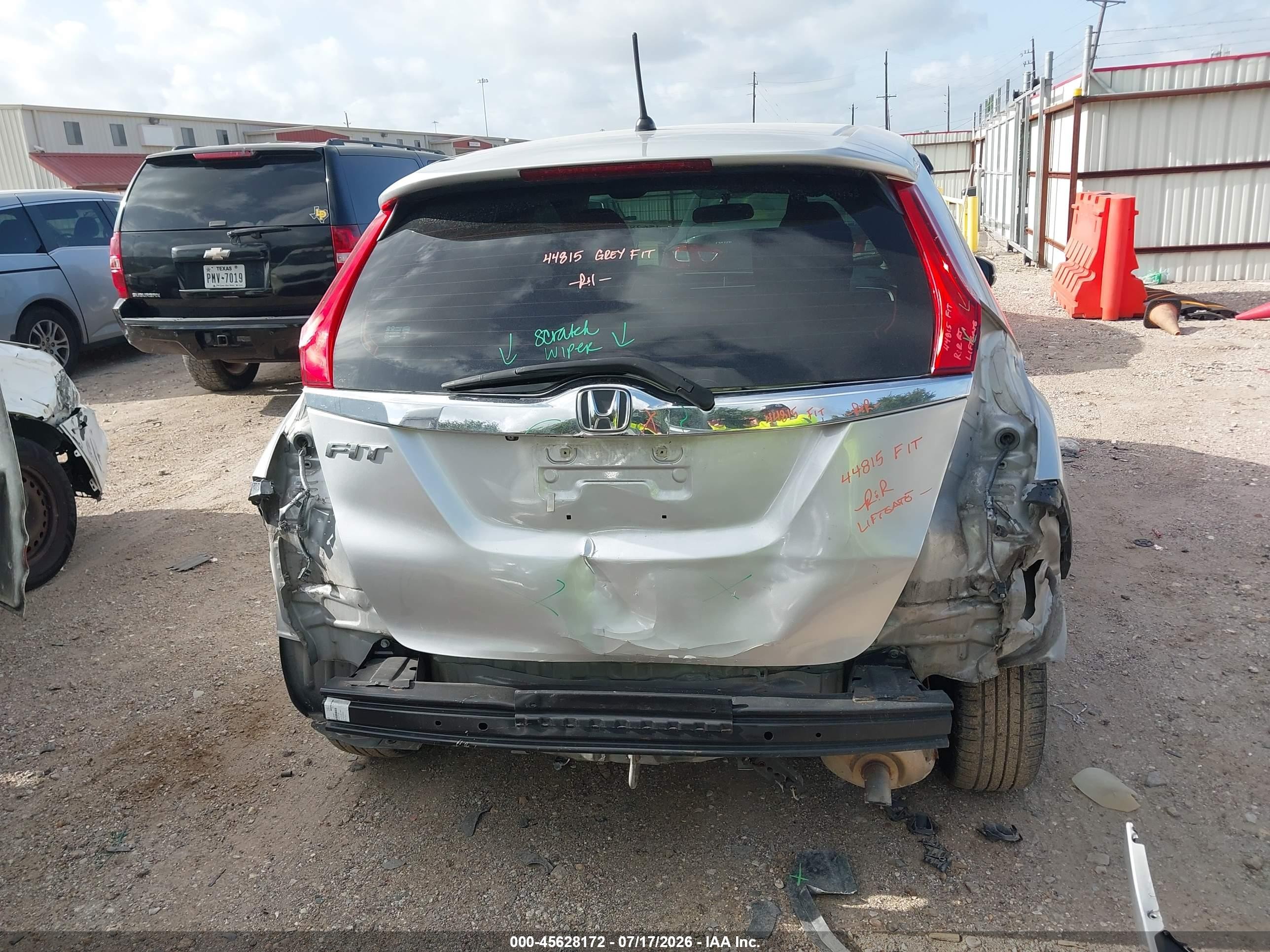 2015 Honda Fit Ex/ex-l Silver vin: 3HGGK5H80FM746035