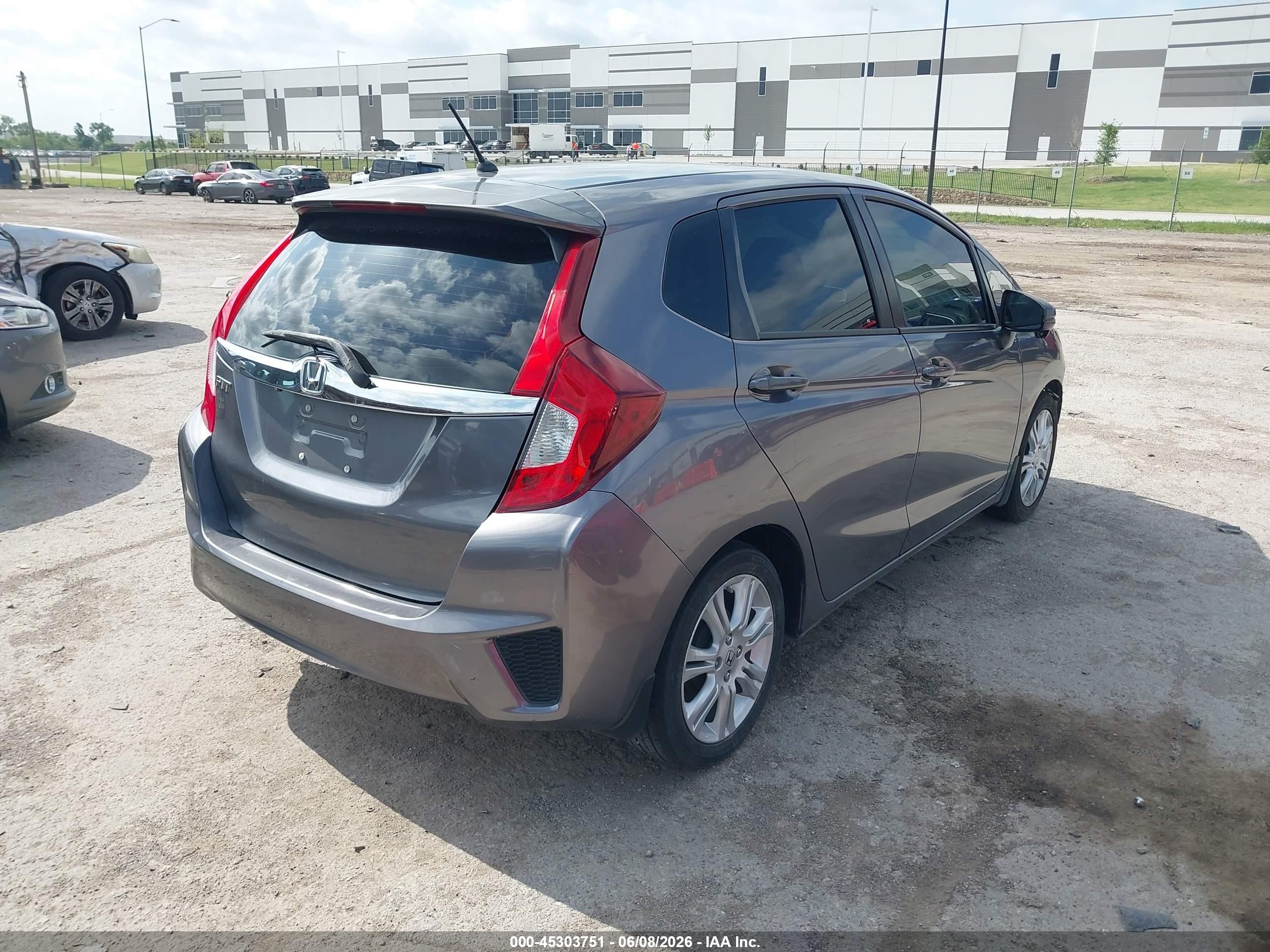 2015 Honda Fit Ex/ex-l Gray vin: 3HGGK5H80FM746813