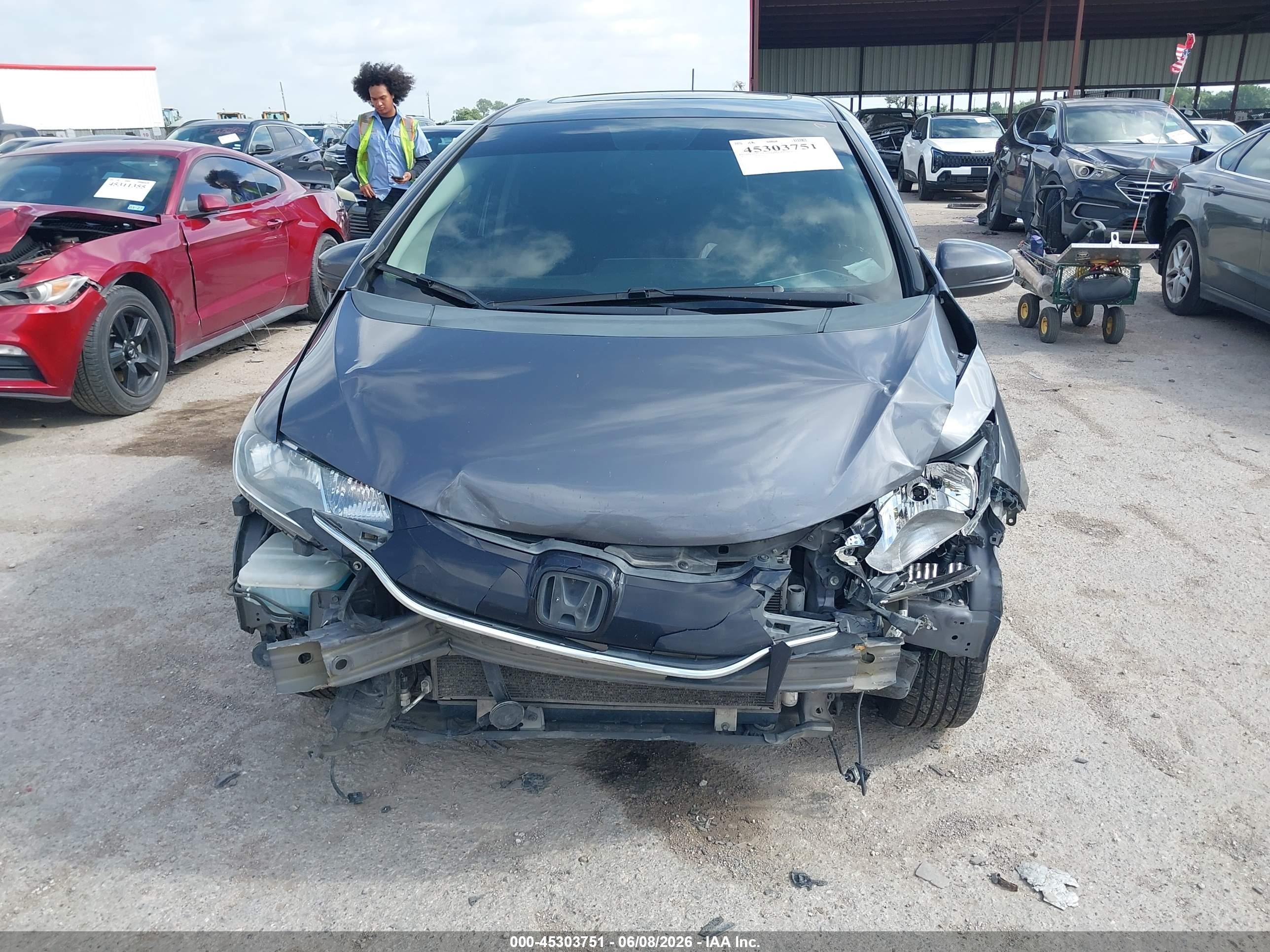2015 Honda Fit Ex/ex-l Gray vin: 3HGGK5H80FM746813