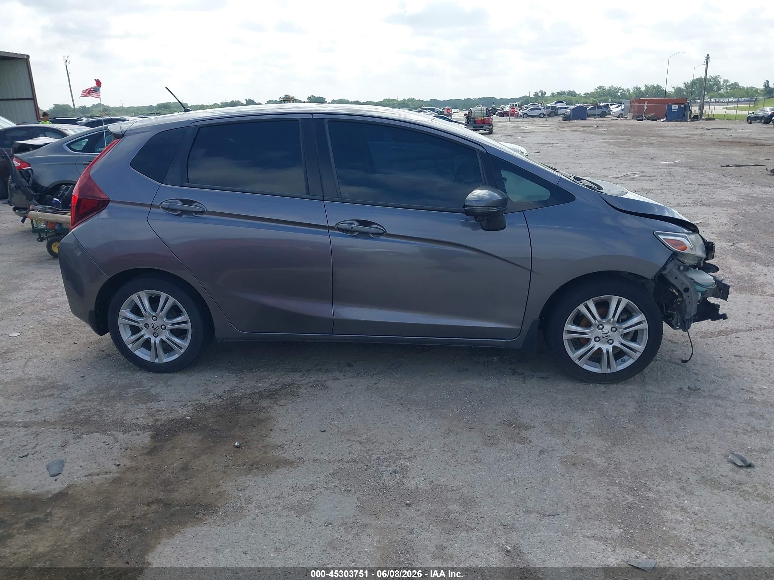 2015 Honda Fit Ex/ex-l Gray vin: 3HGGK5H80FM746813