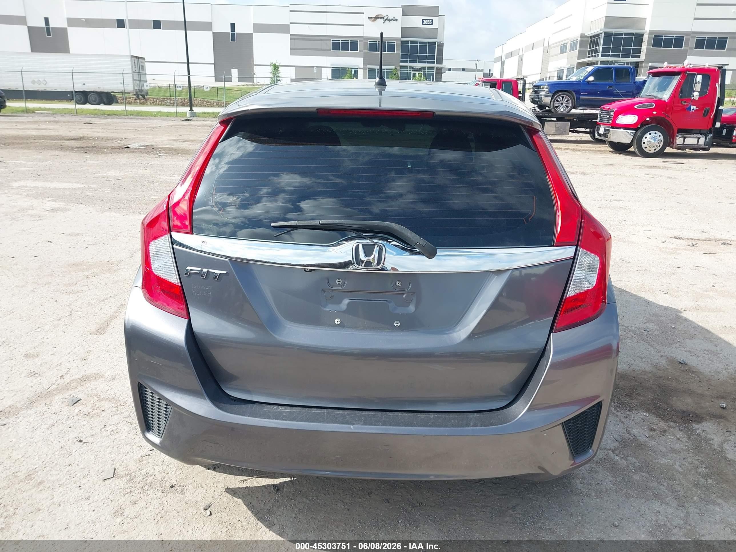 2015 Honda Fit Ex/ex-l Gray vin: 3HGGK5H80FM746813