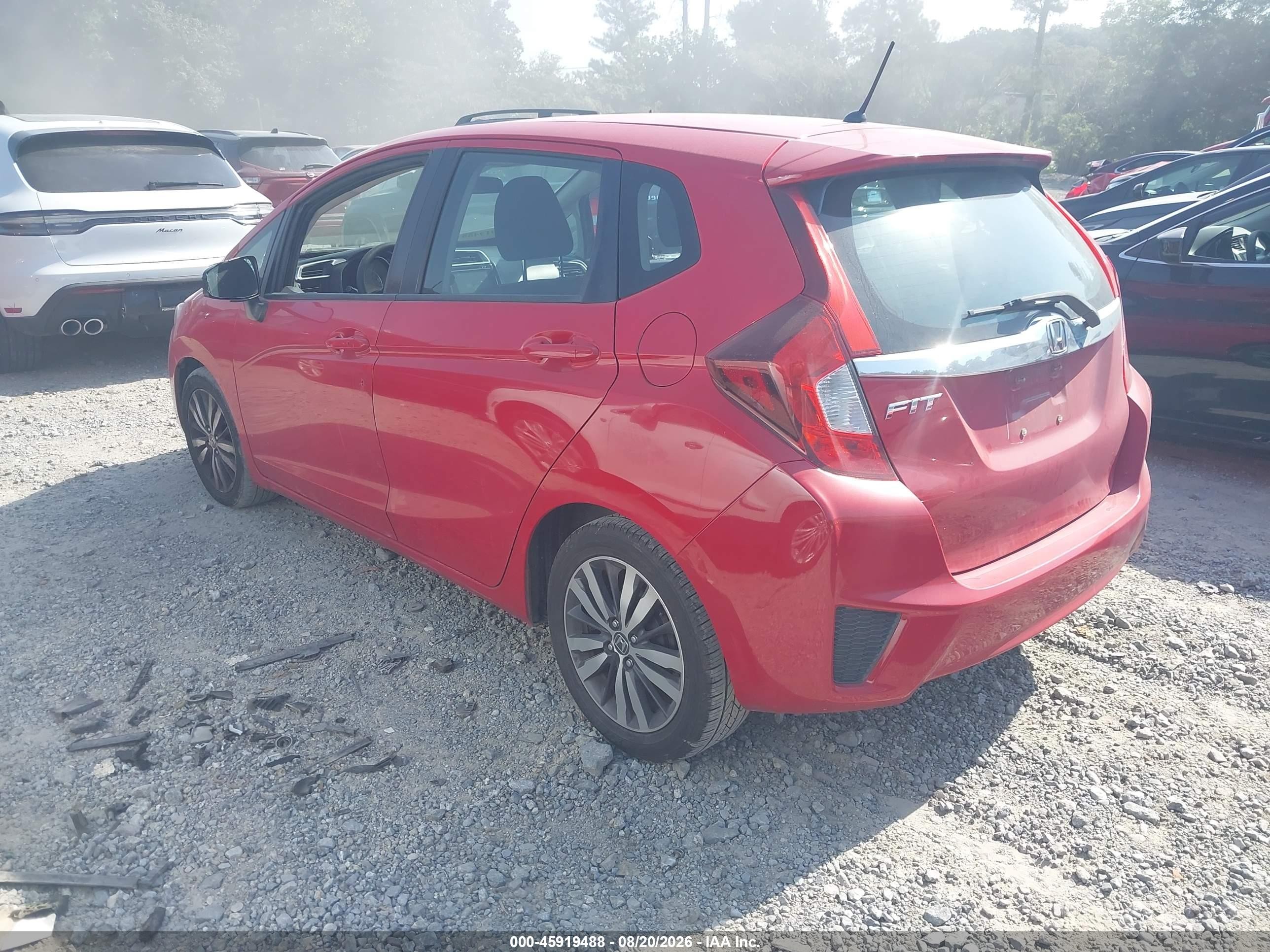 2015 Honda Fit Ex/ex-l Red vin: 3HGGK5H80FM748786