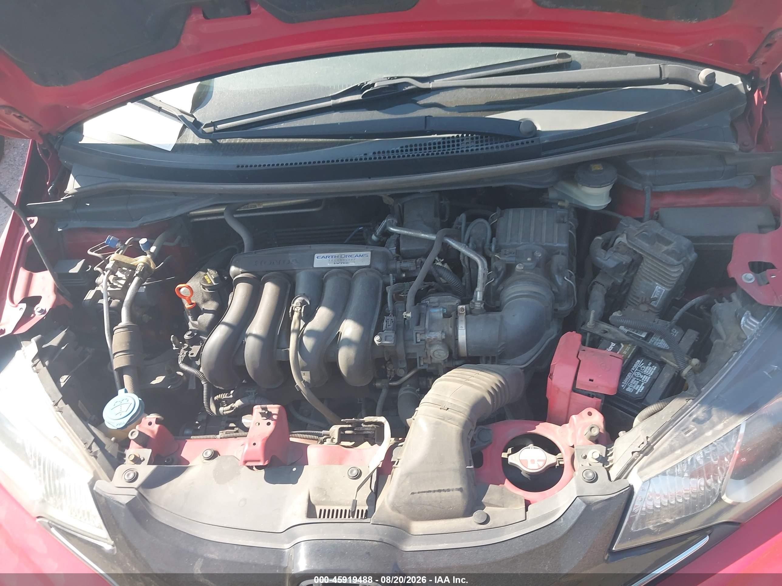 2015 Honda Fit Ex/ex-l Red vin: 3HGGK5H80FM748786
