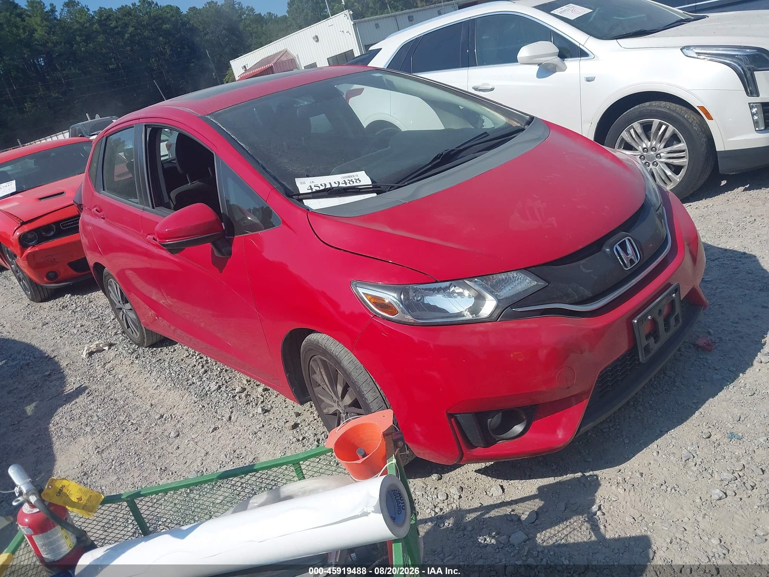 2015 Honda Fit Ex/ex-l Красный vin: 3HGGK5H80FM748786