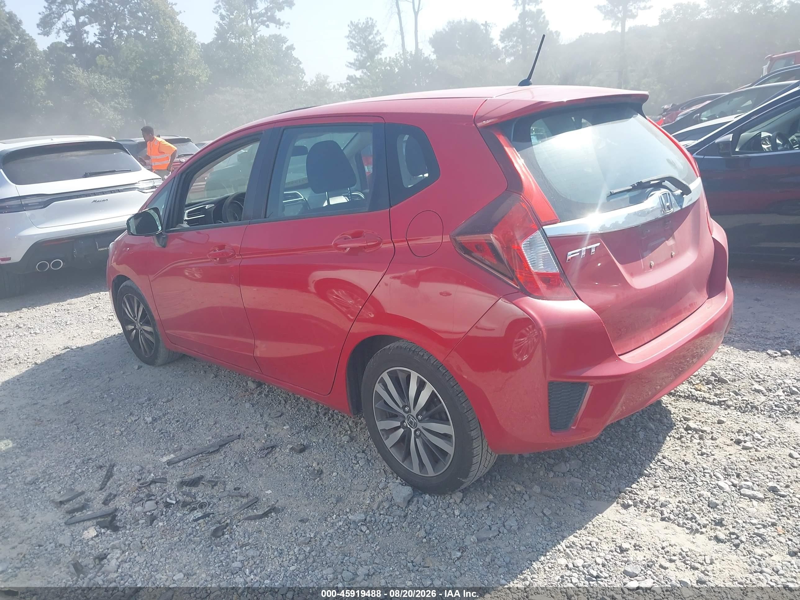 2015 Honda Fit Ex/ex-l Red vin: 3HGGK5H80FM748786