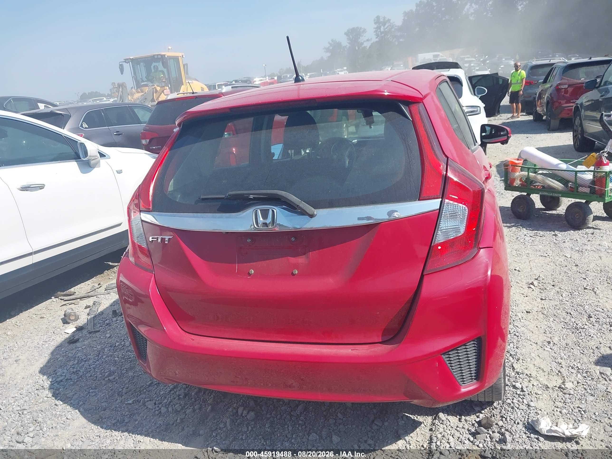 2015 Honda Fit Ex/ex-l Red vin: 3HGGK5H80FM748786