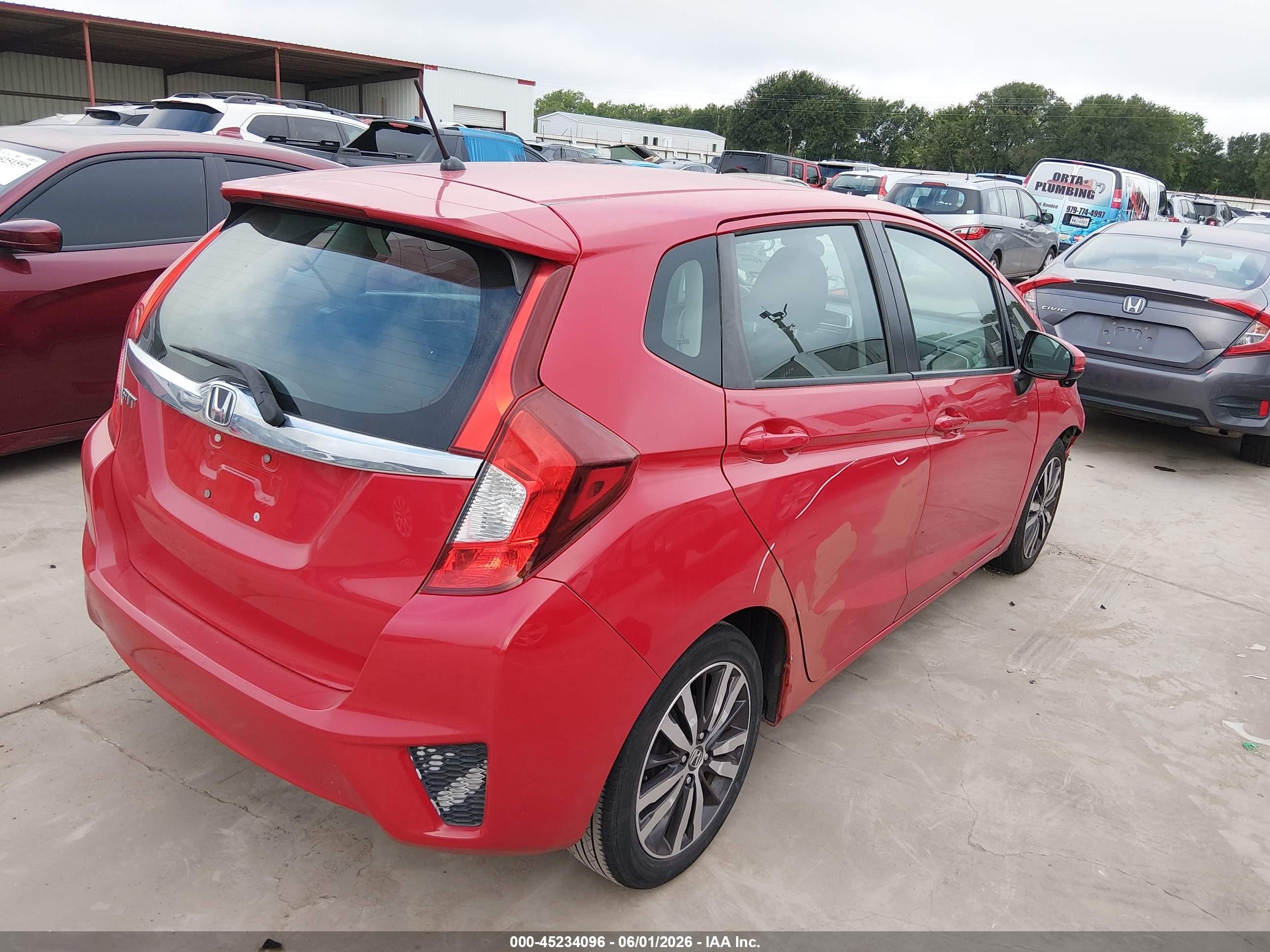 2015 Honda Fit Ex/ex-l Красный vin: 3HGGK5H80FM749839