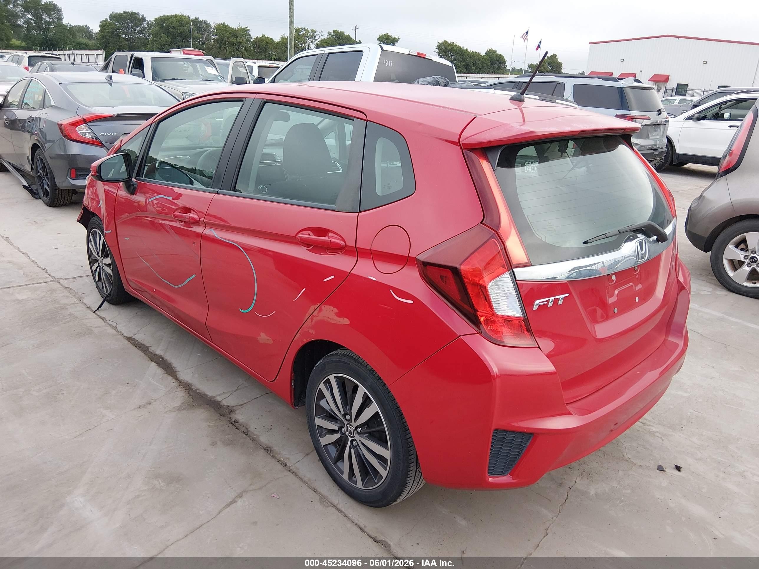 2015 Honda Fit Ex/ex-l Красный vin: 3HGGK5H80FM749839