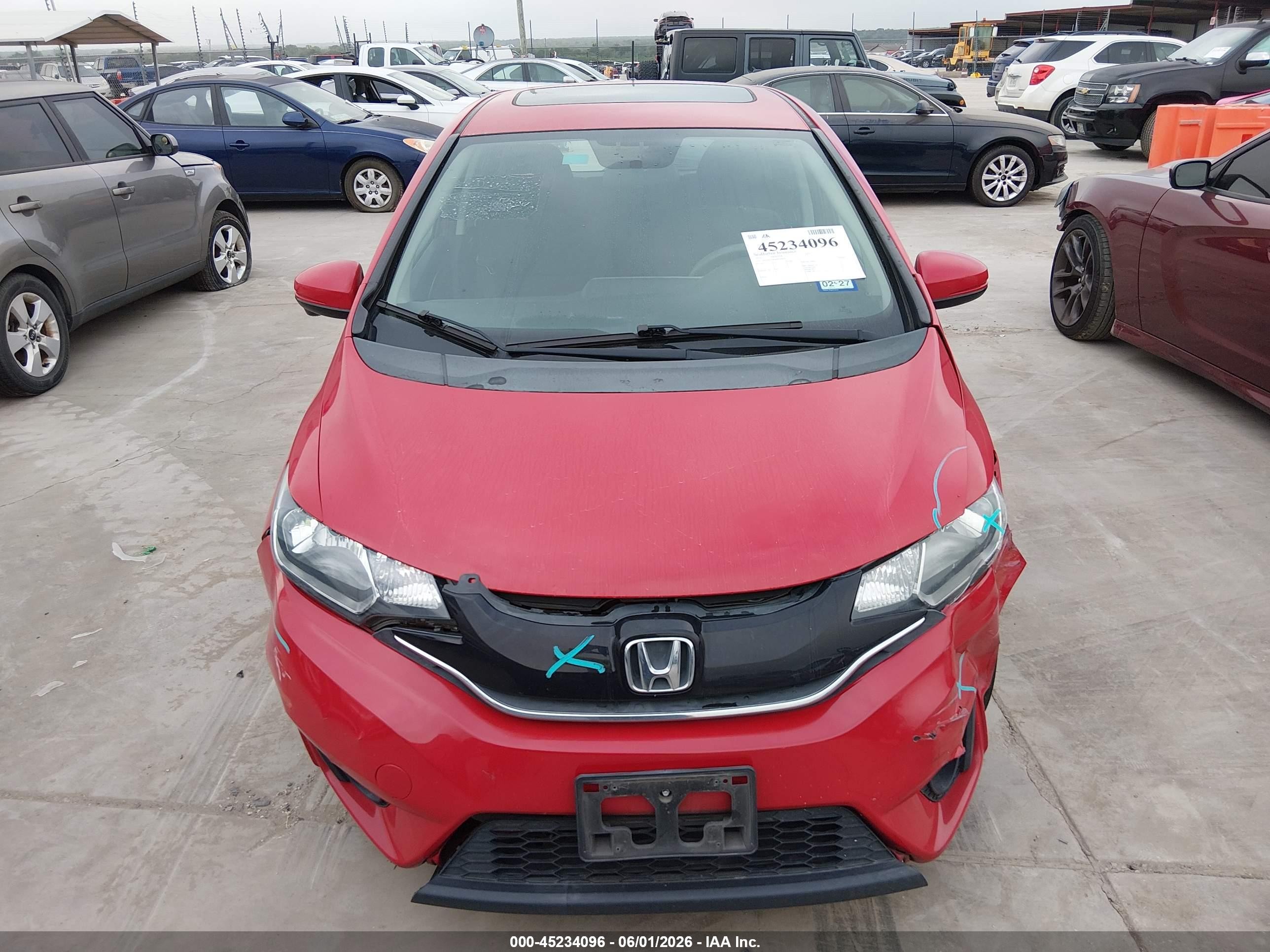 2015 Honda Fit Ex/ex-l Красный vin: 3HGGK5H80FM749839