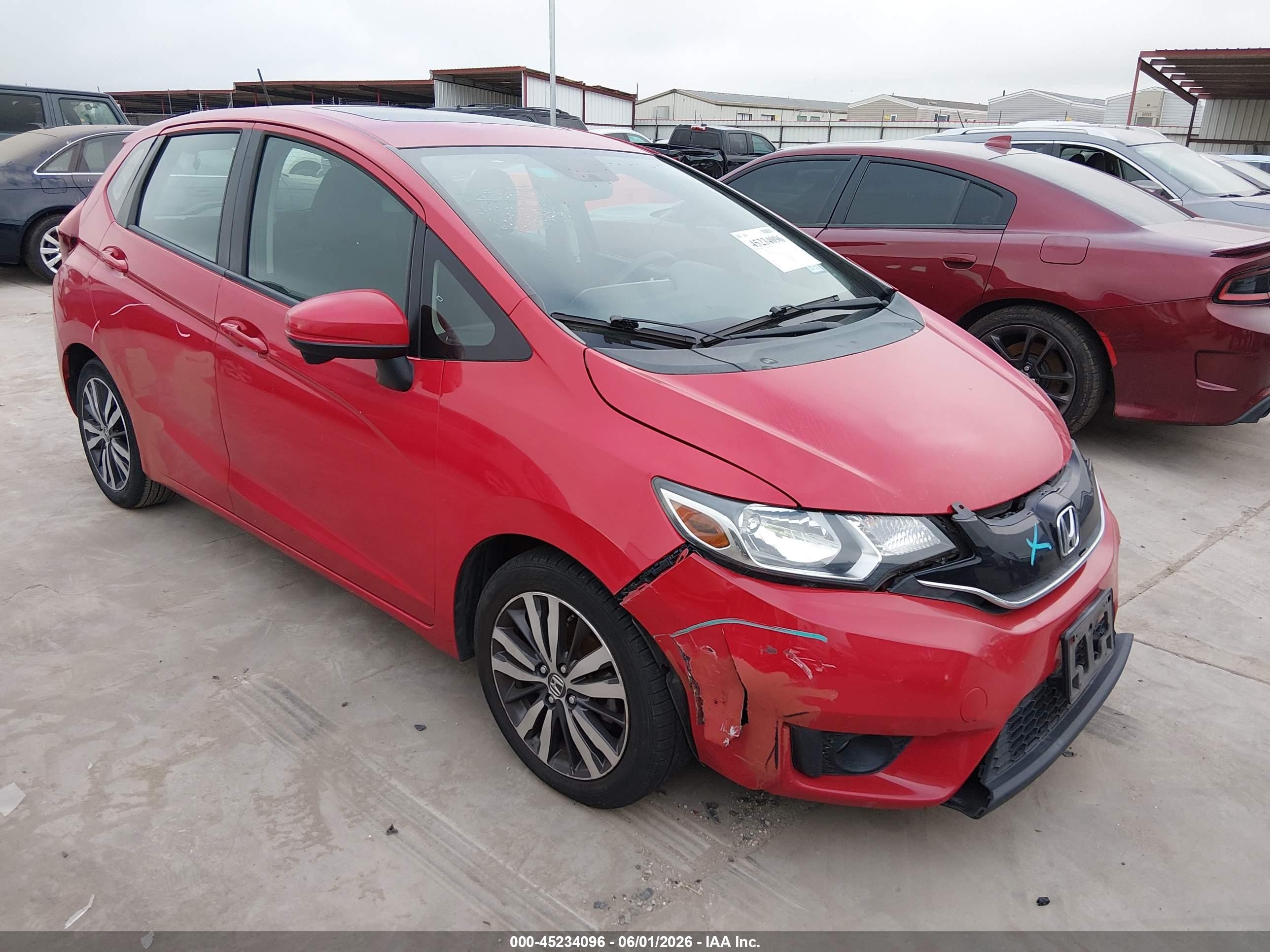 2015 Honda Fit Ex/ex-l Красный vin: 3HGGK5H80FM749839