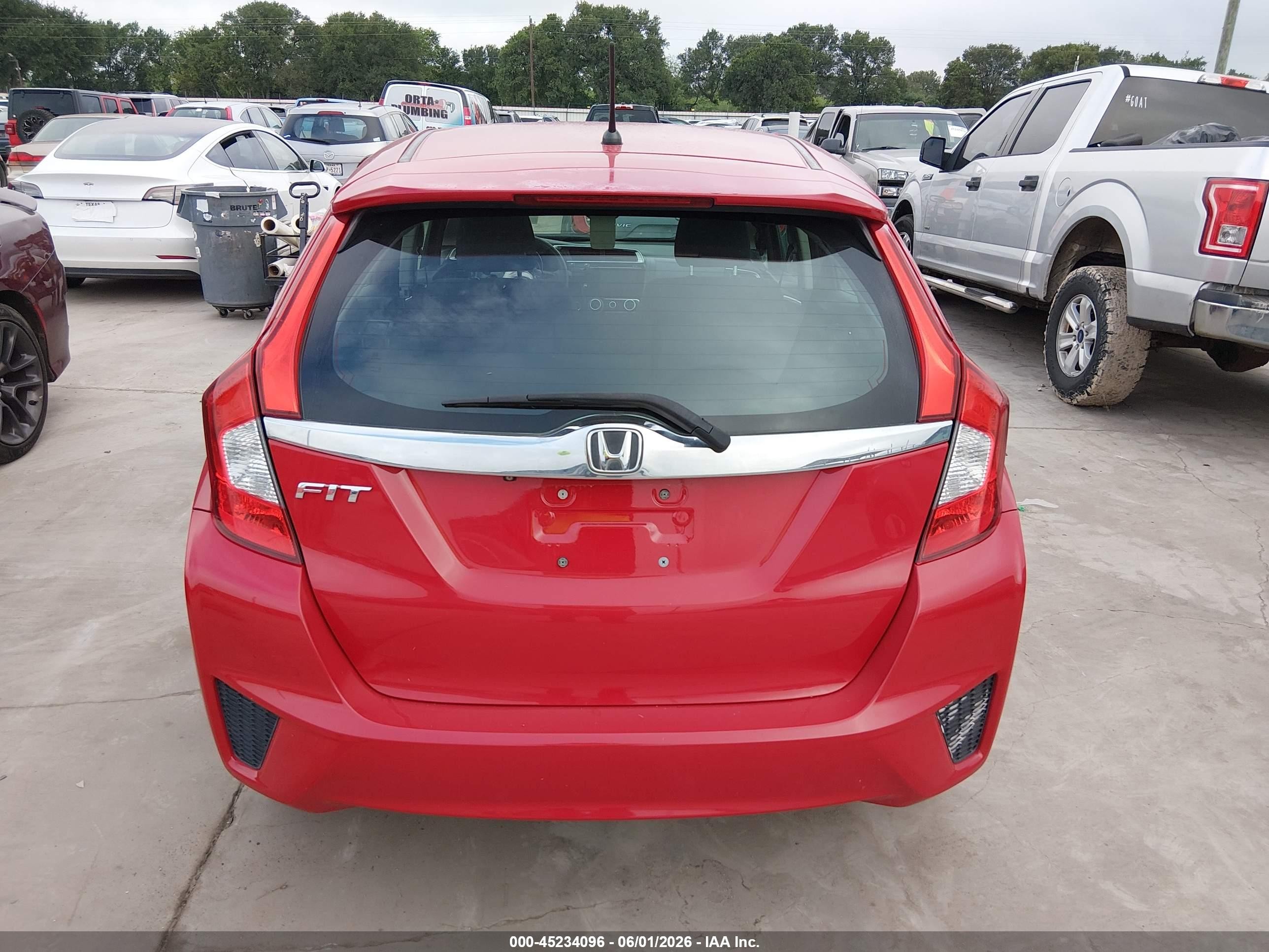 2015 Honda Fit Ex/ex-l Красный vin: 3HGGK5H80FM749839