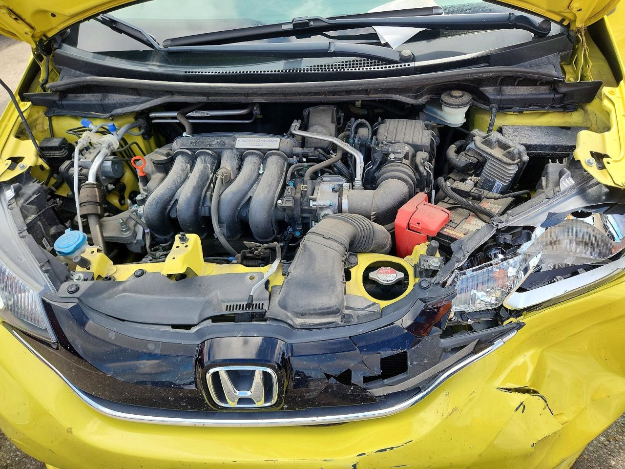 2015 Honda Fit Ex Yellow vin: 3HGGK5H80FM757438