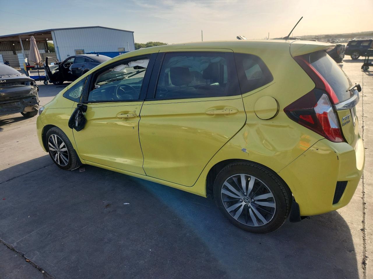 2015 Honda Fit Ex Желтый vin: 3HGGK5H80FM770528