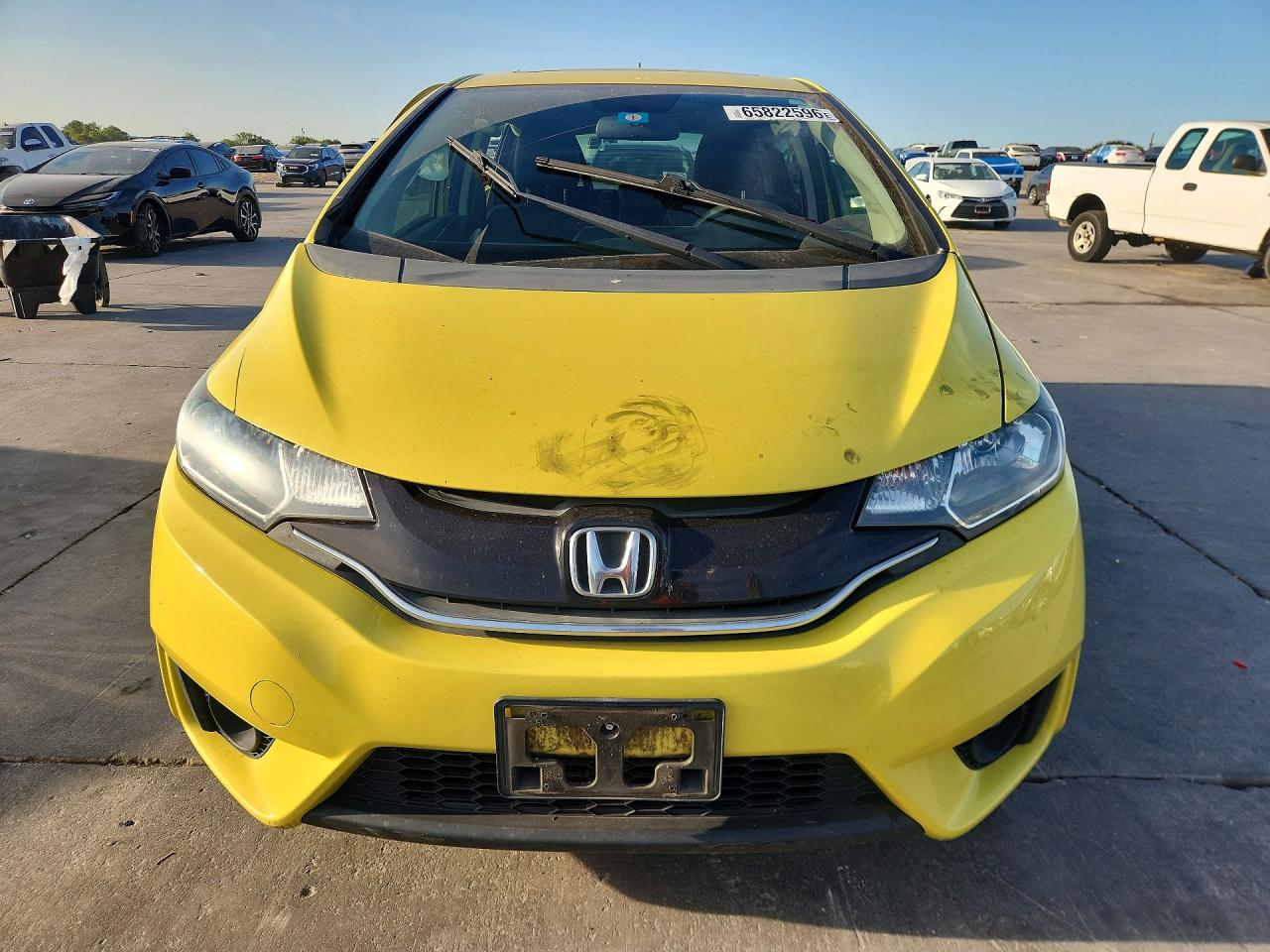 2015 Honda Fit Ex Желтый vin: 3HGGK5H80FM770528
