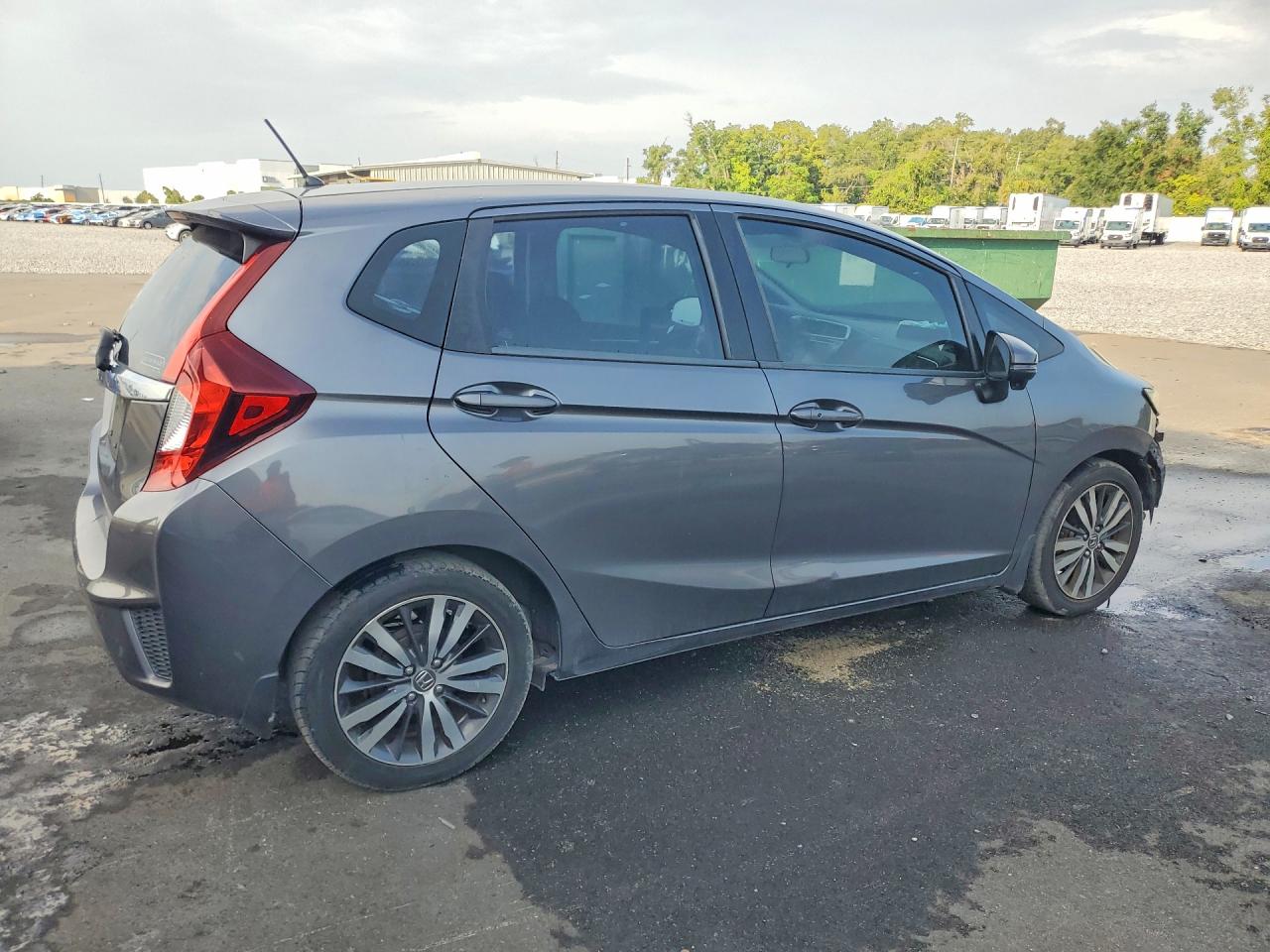 2015 Honda Fit Ex Gray vin: 3HGGK5H80FM772182