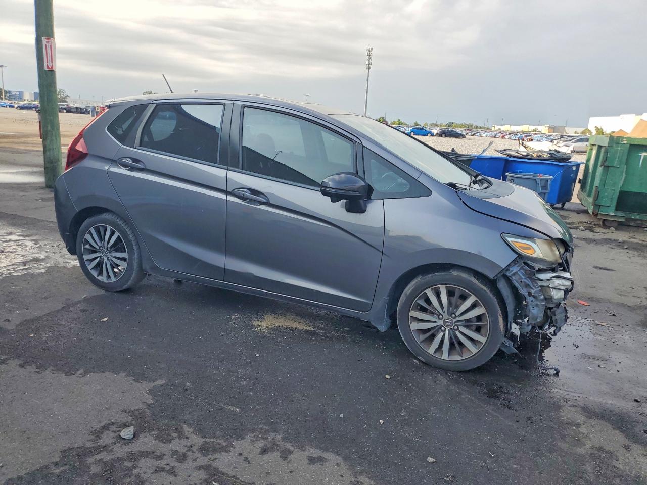 2015 Honda Fit Ex Gray vin: 3HGGK5H80FM772182