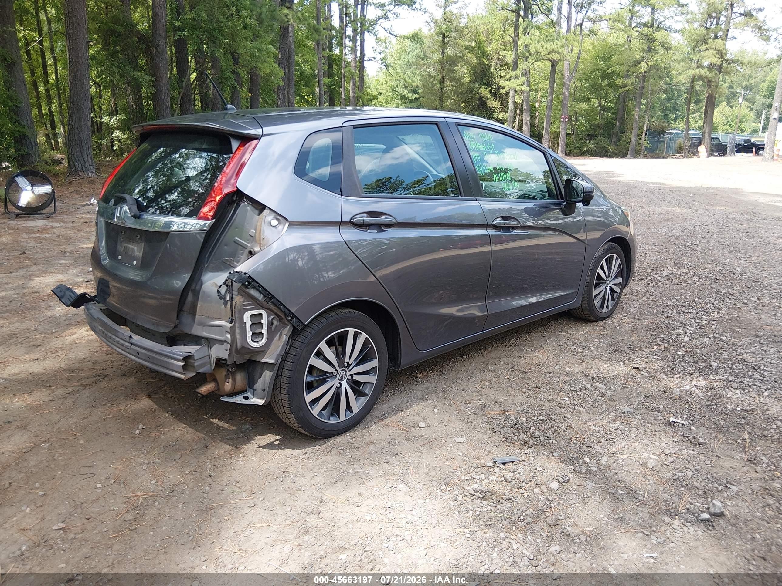 2015 Honda Fit Ex/ex-l Gray vin: 3HGGK5H80FM773140