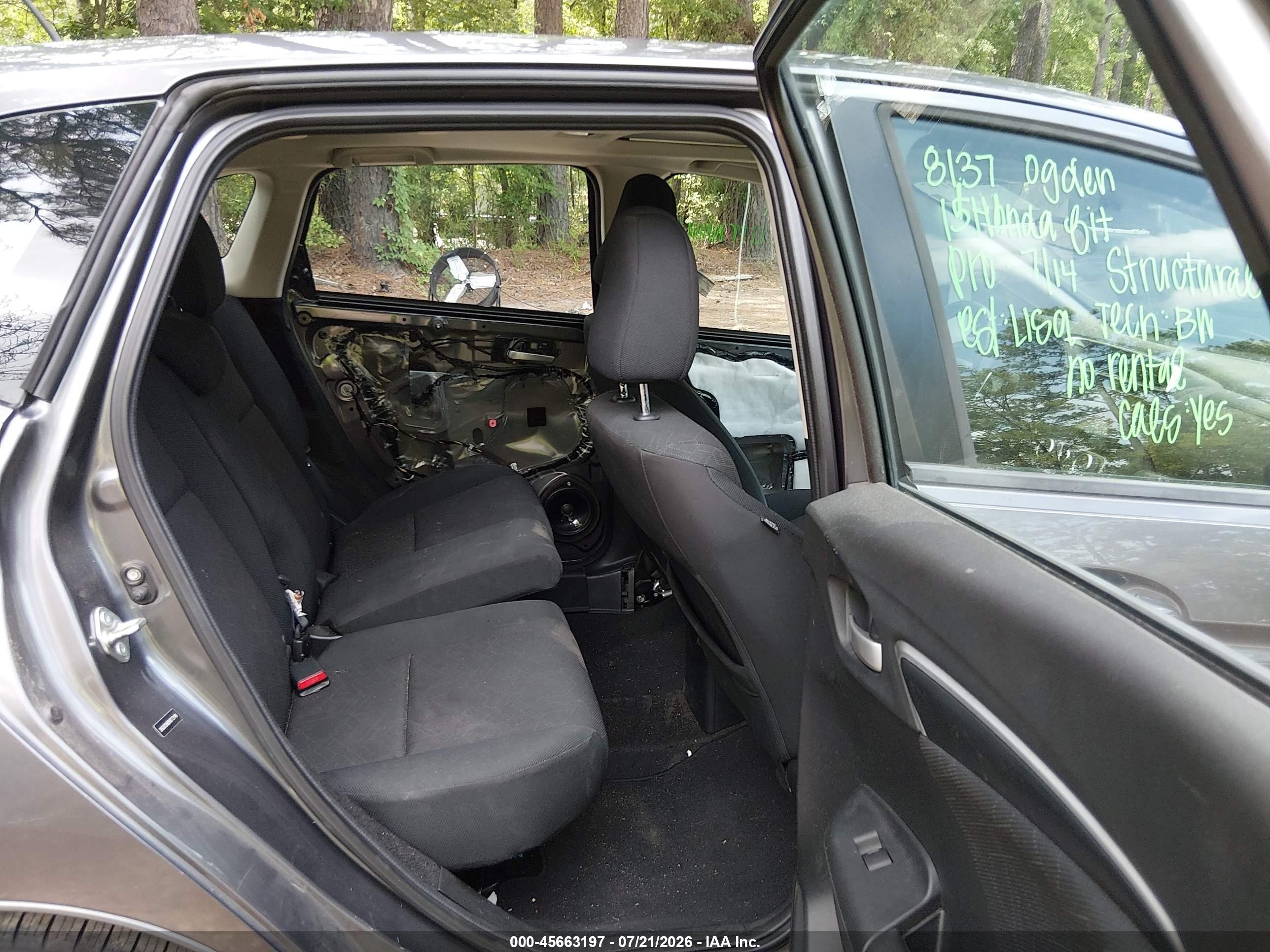 2015 Honda Fit Ex/ex-l Gray vin: 3HGGK5H80FM773140