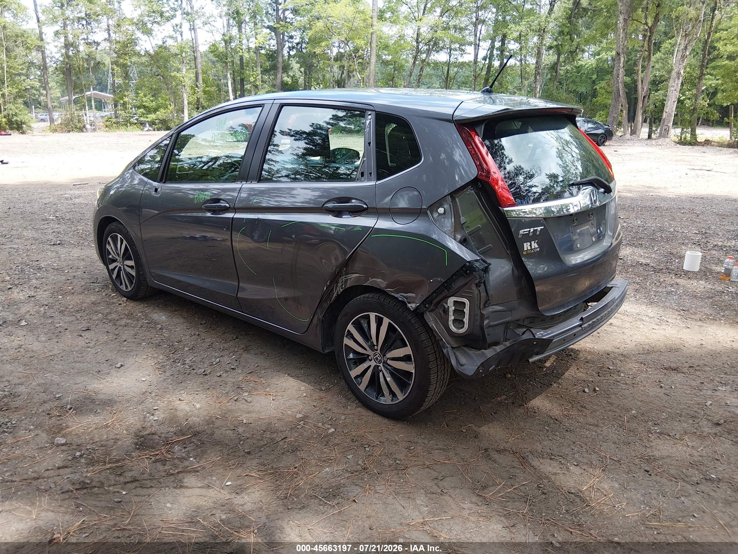 2015 Honda Fit Ex/ex-l Gray vin: 3HGGK5H80FM773140