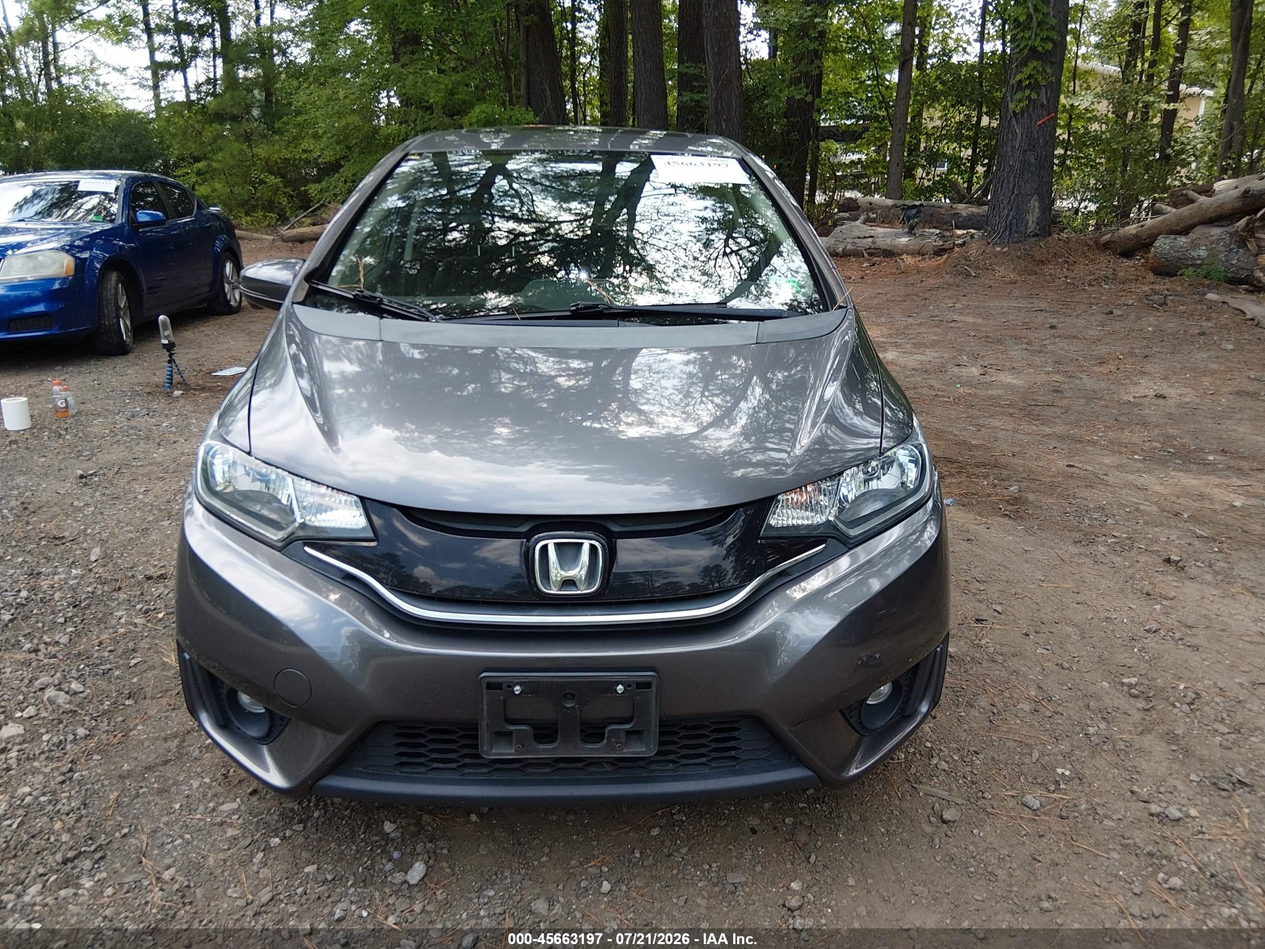 2015 Honda Fit Ex/ex-l Gray vin: 3HGGK5H80FM773140