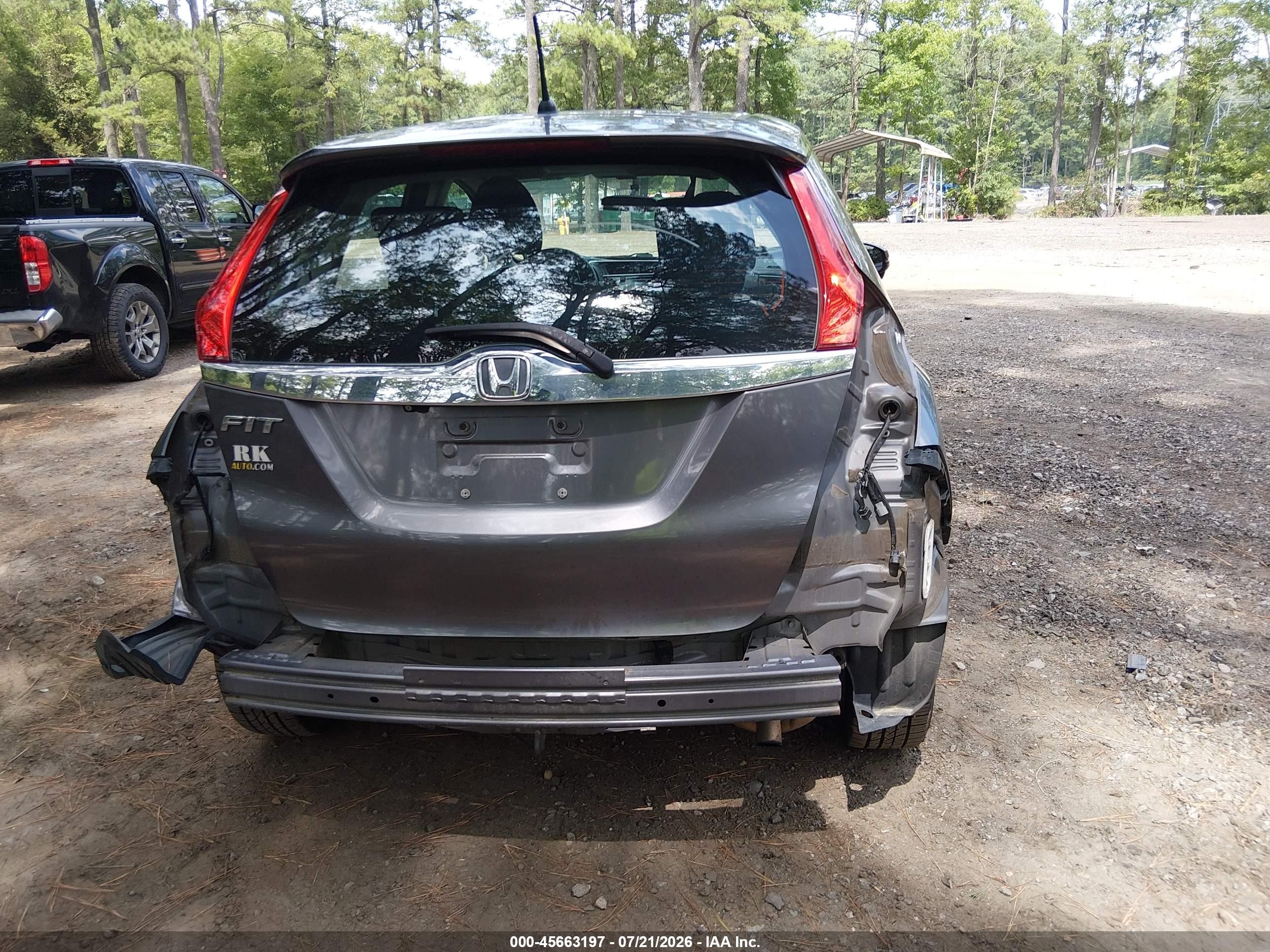 2015 Honda Fit Ex/ex-l Gray vin: 3HGGK5H80FM773140