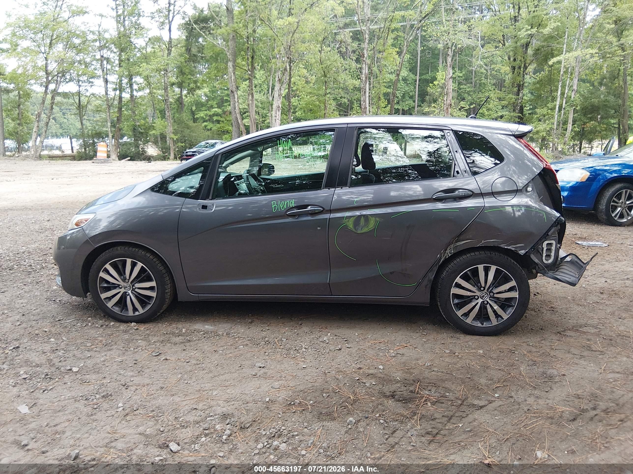 2015 Honda Fit Ex/ex-l Gray vin: 3HGGK5H80FM773140