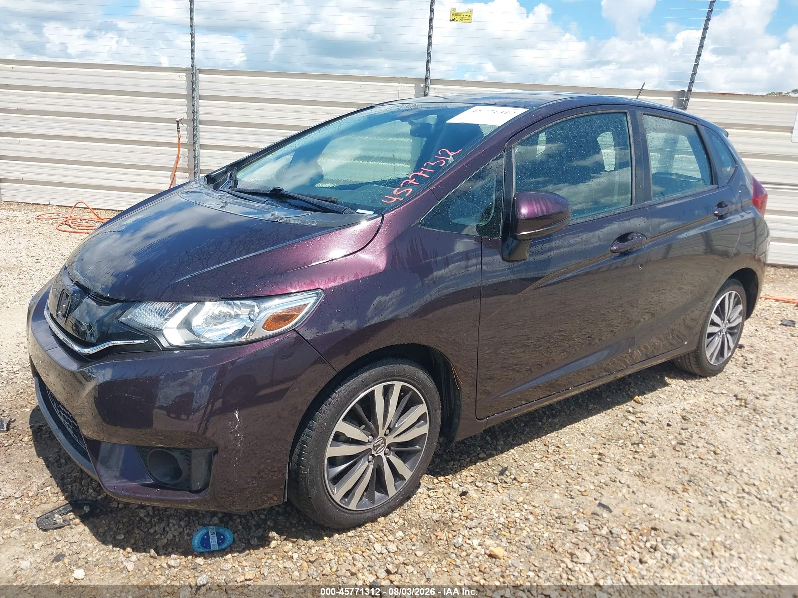 2015 Honda Fit Ex/ex-l Purple vin: 3HGGK5H80FM778418