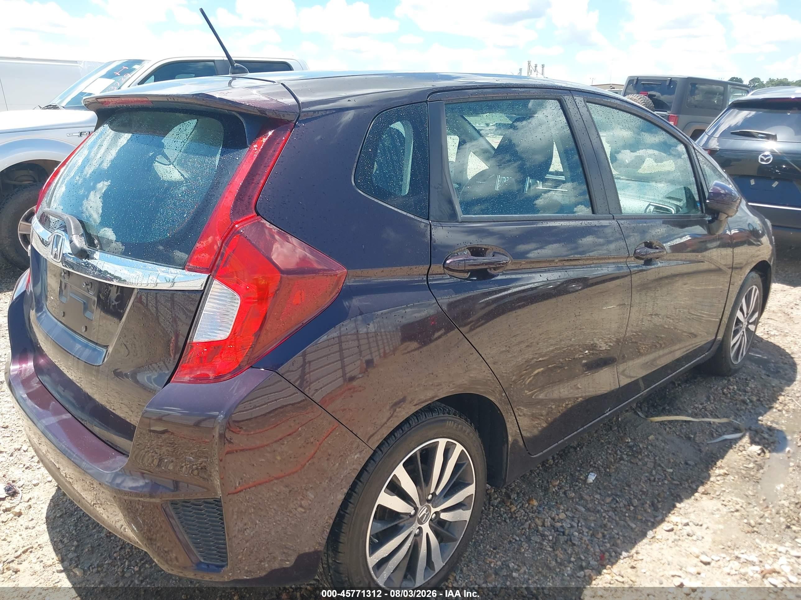 2015 Honda Fit Ex/ex-l Purple vin: 3HGGK5H80FM778418