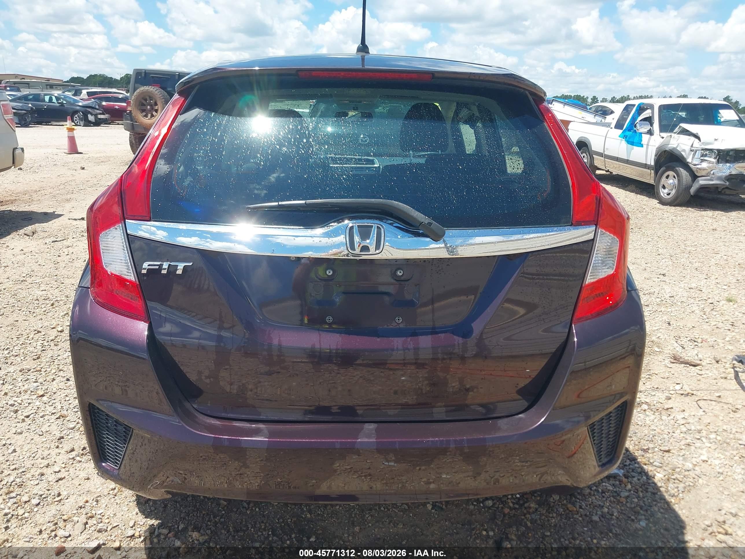 2015 Honda Fit Ex/ex-l Purple vin: 3HGGK5H80FM778418