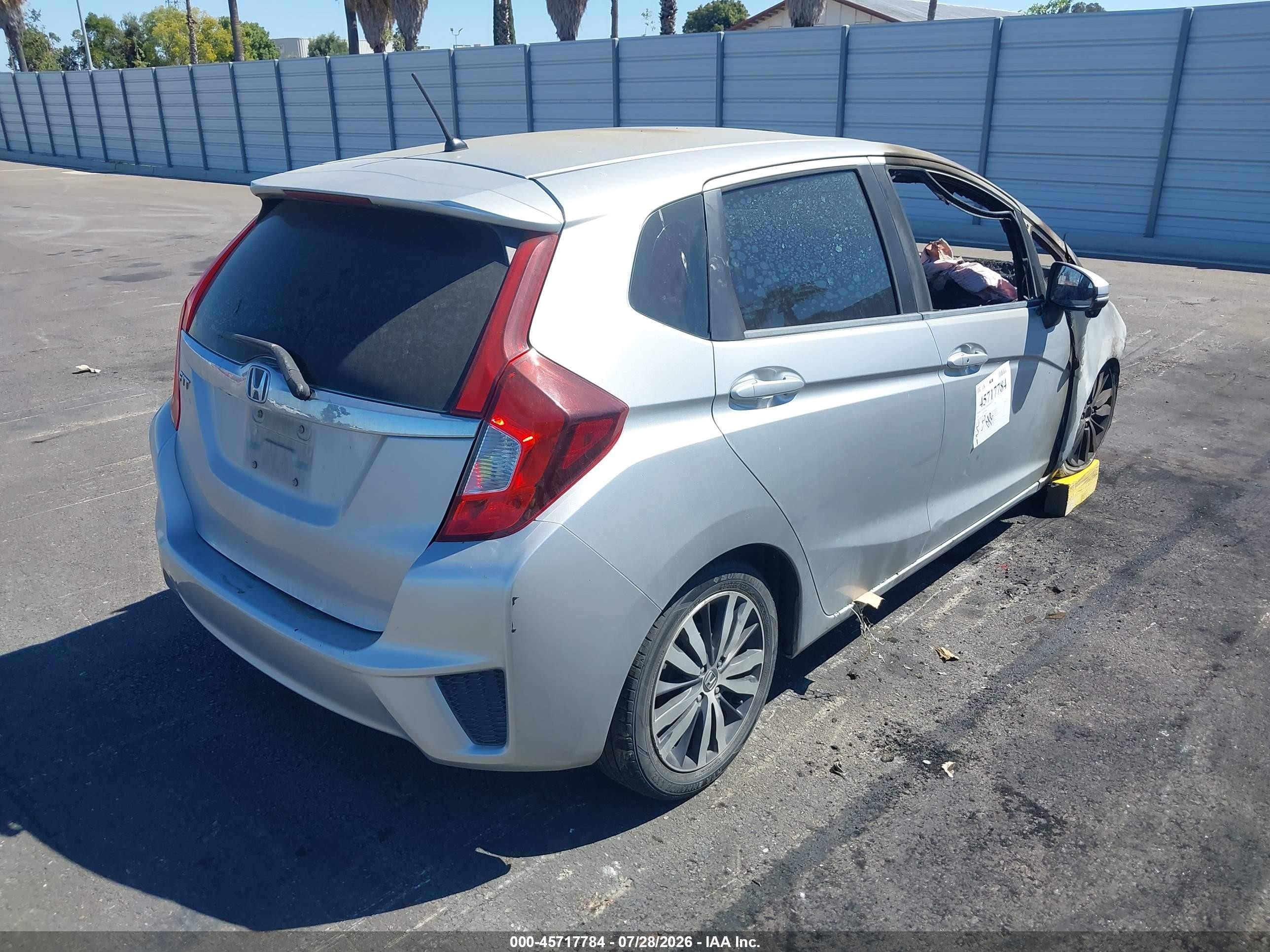 2015 Honda Fit Ex/ex-l Silver vin: 3HGGK5H80FM786213