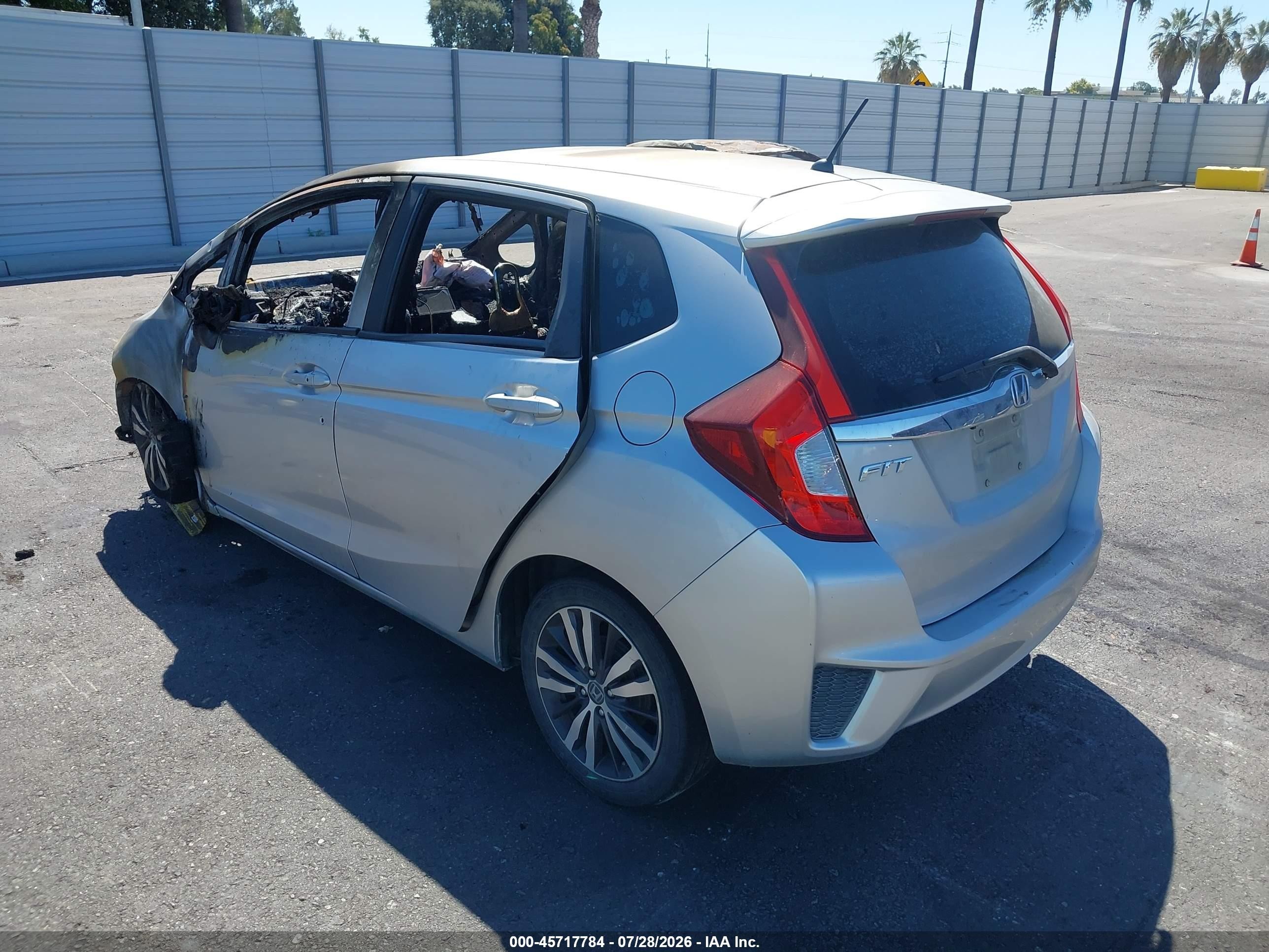 2015 Honda Fit Ex/ex-l Silver vin: 3HGGK5H80FM786213