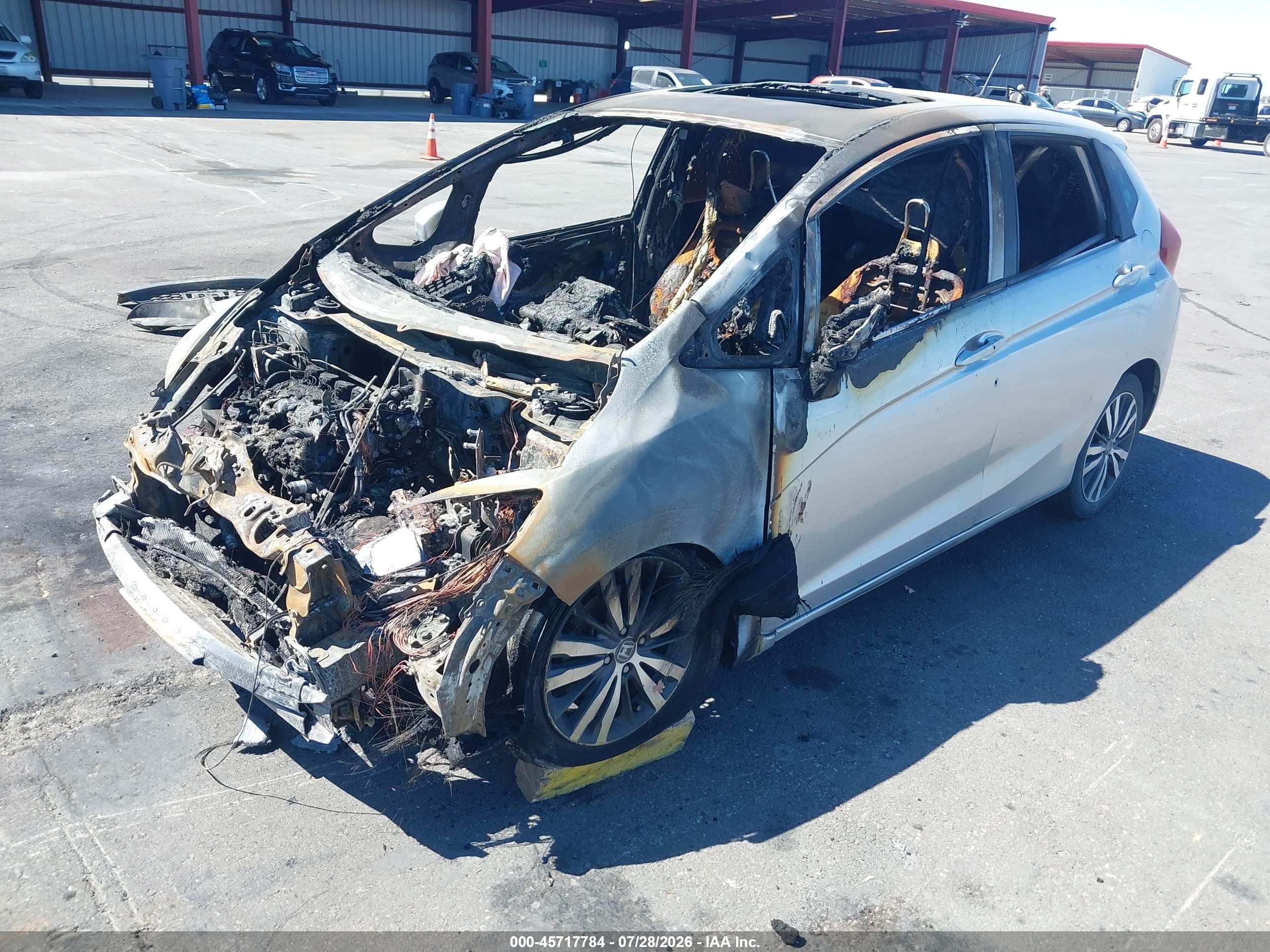 2015 Honda Fit Ex/ex-l Silver vin: 3HGGK5H80FM786213