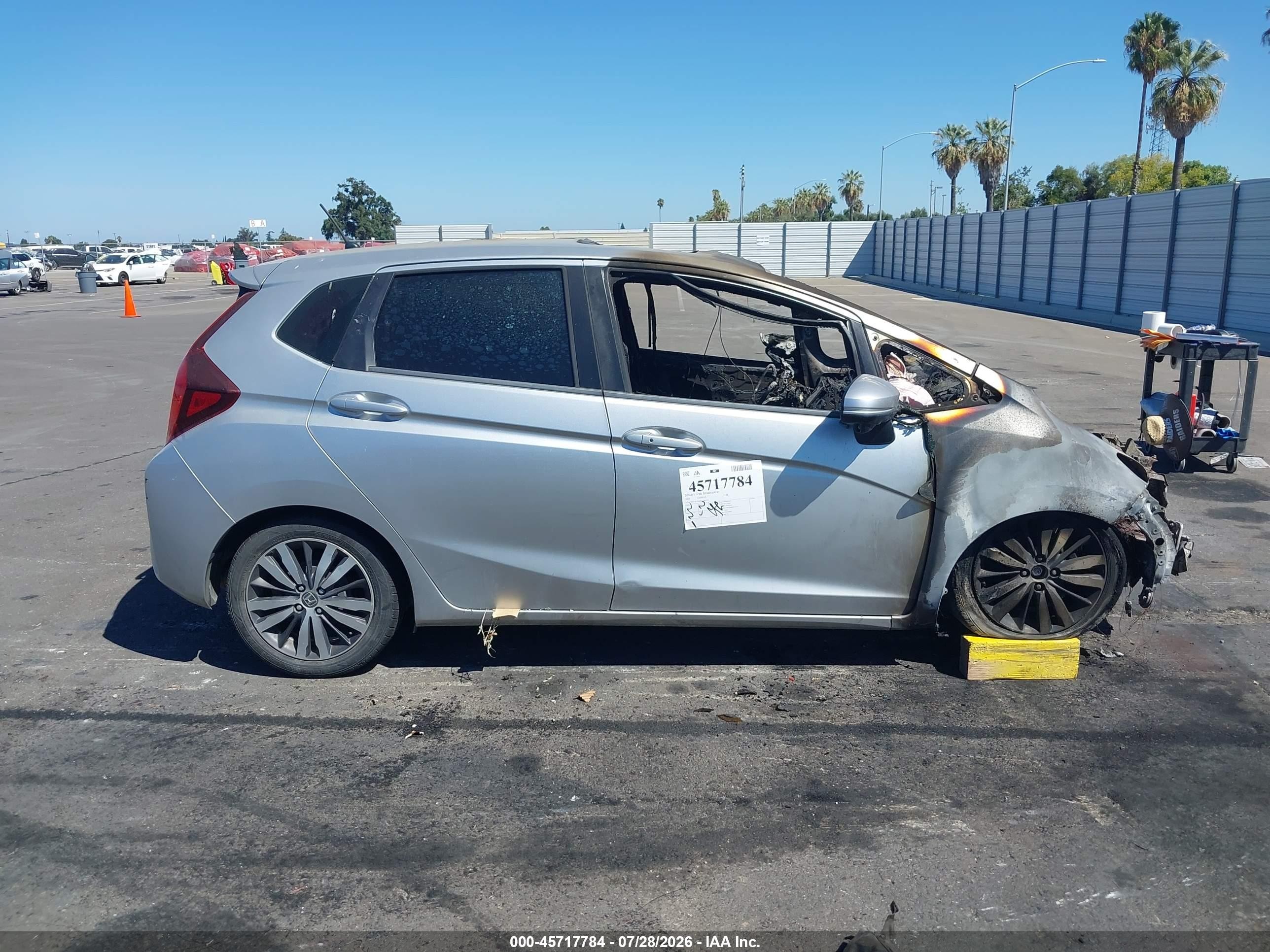 2015 Honda Fit Ex/ex-l Silver vin: 3HGGK5H80FM786213