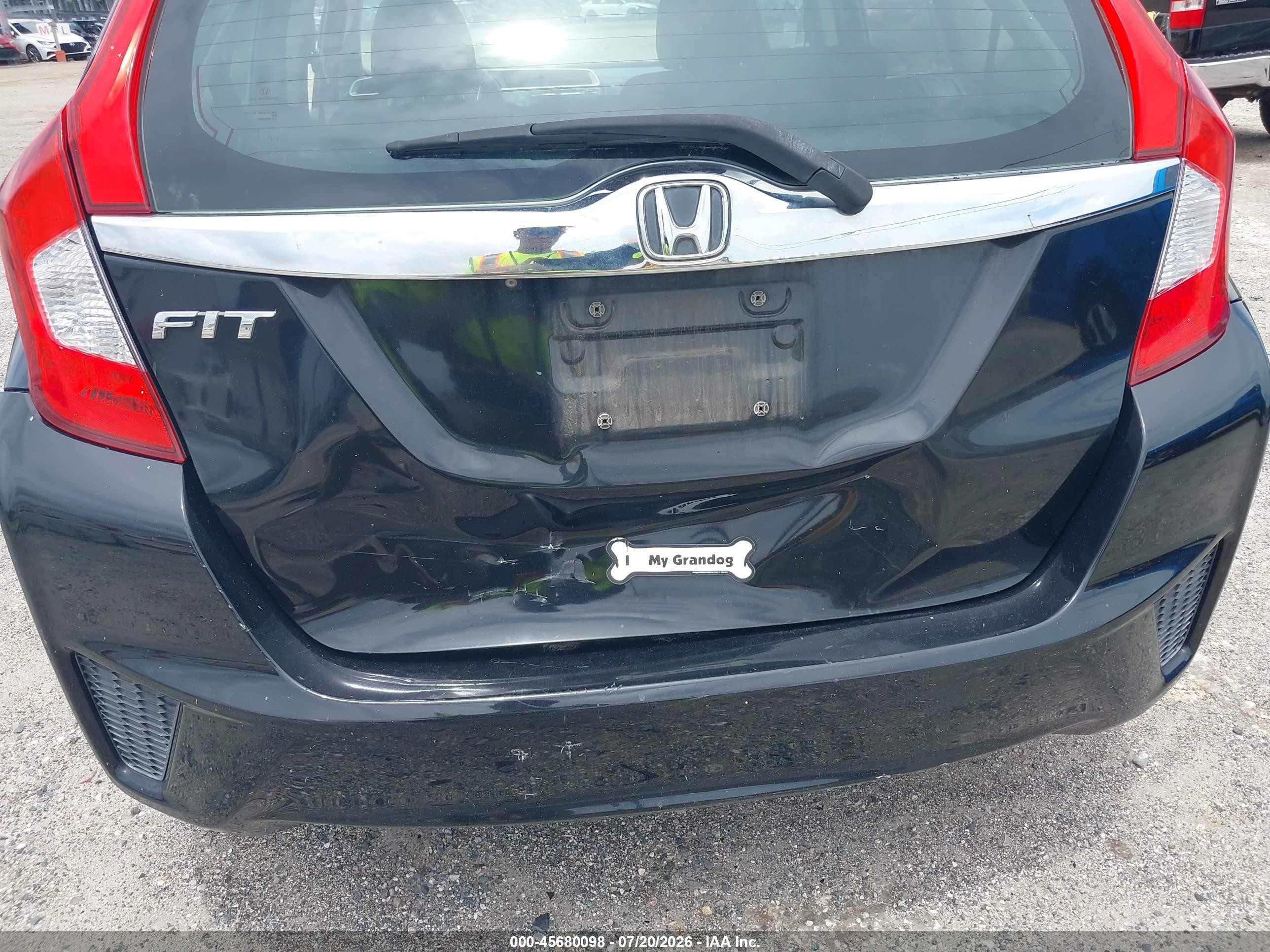 2015 Honda Fit Ex/ex-l Black vin: 3HGGK5H80FM786549