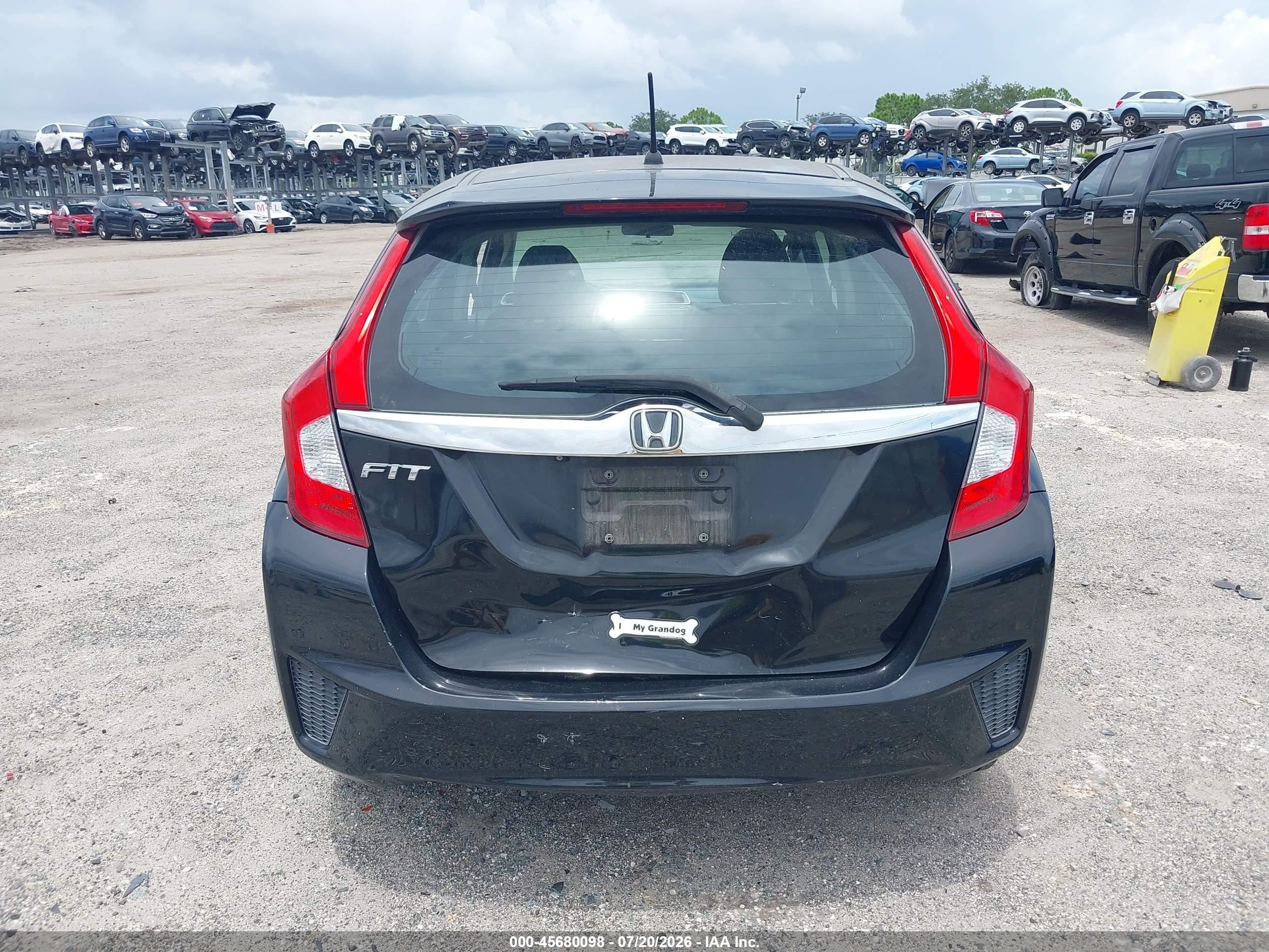 2015 Honda Fit Ex/ex-l Black vin: 3HGGK5H80FM786549