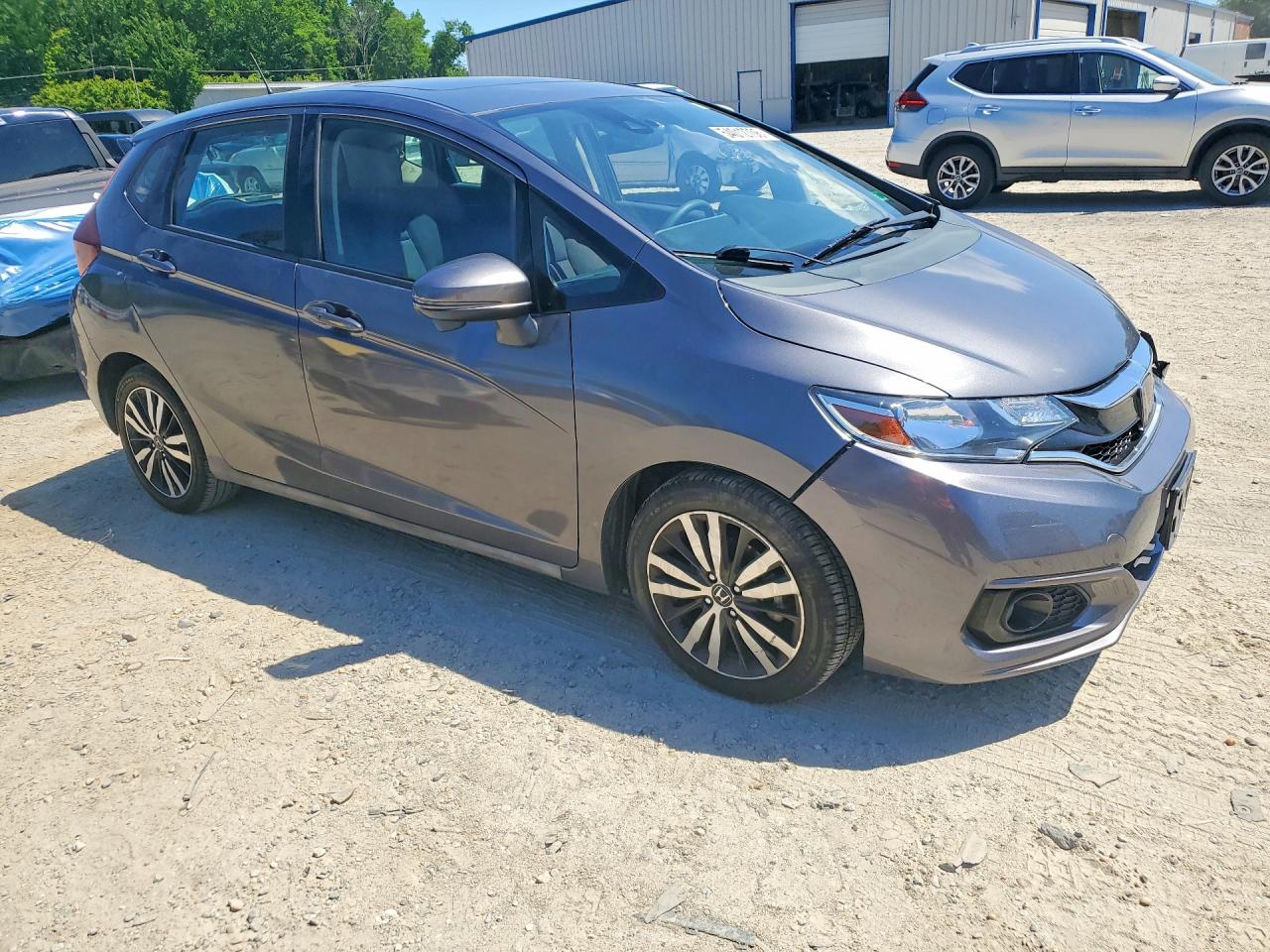 2019 Honda Fit Ex Серый vin: 3HGGK5H80KM753450