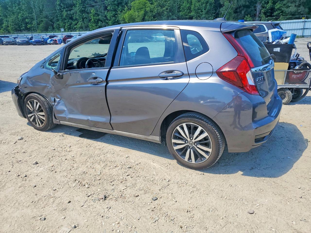 2019 Honda Fit Ex Серый vin: 3HGGK5H80KM753450