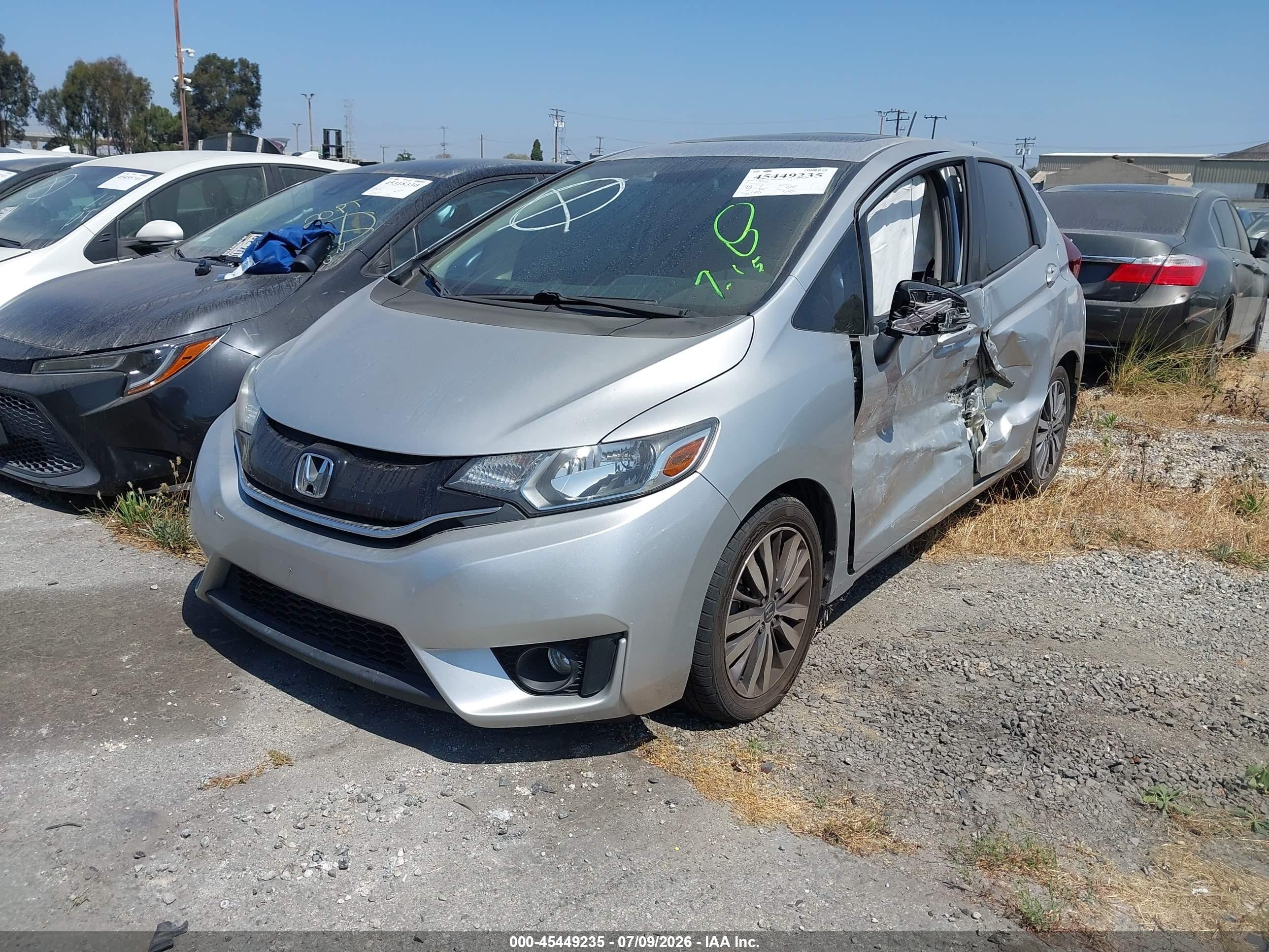 2015 Honda Fit Ex/ex-l Silver vin: 3HGGK5H81FM702030